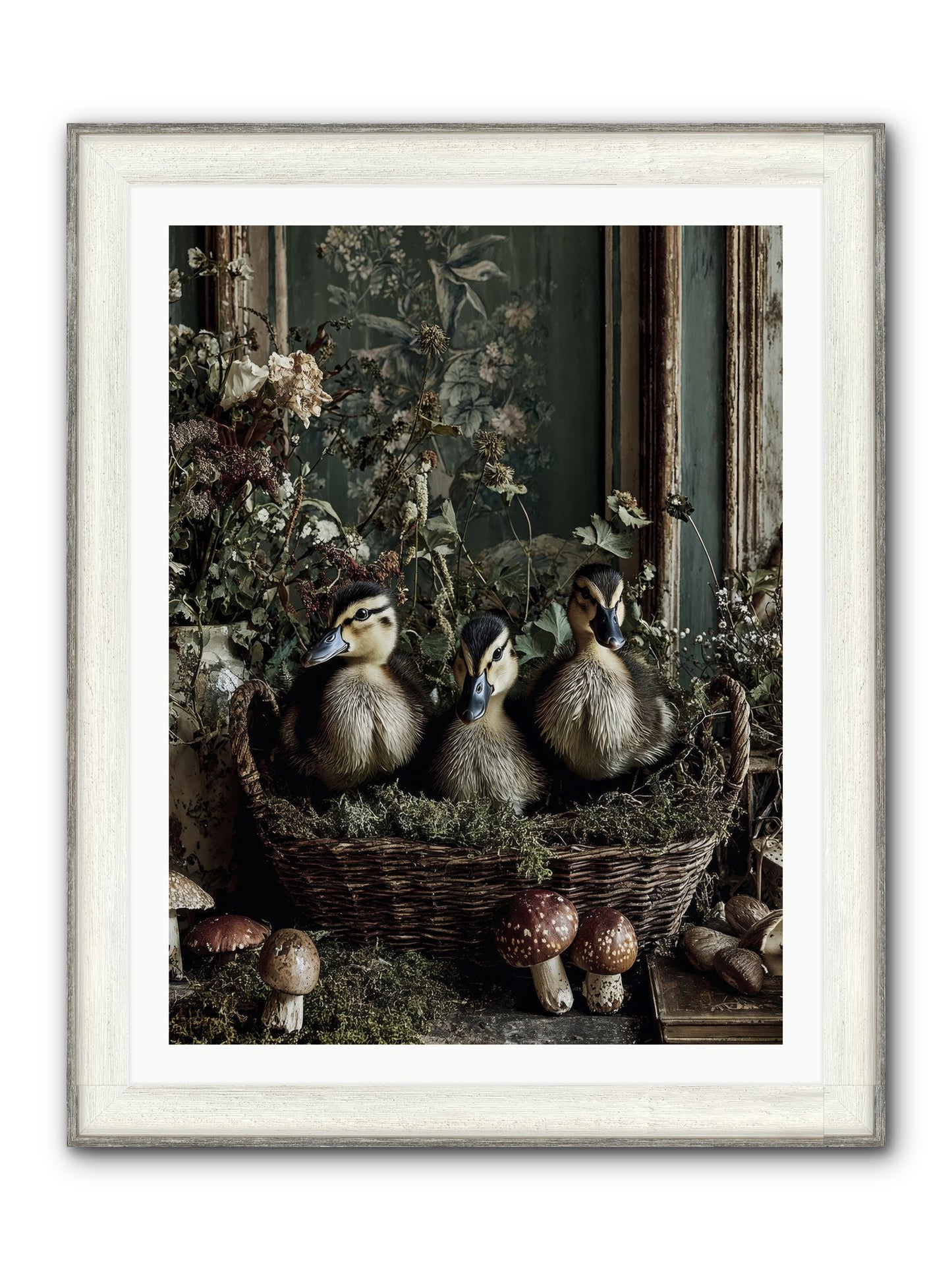 Meadowlands Framed Print - Driftwood White 30x40