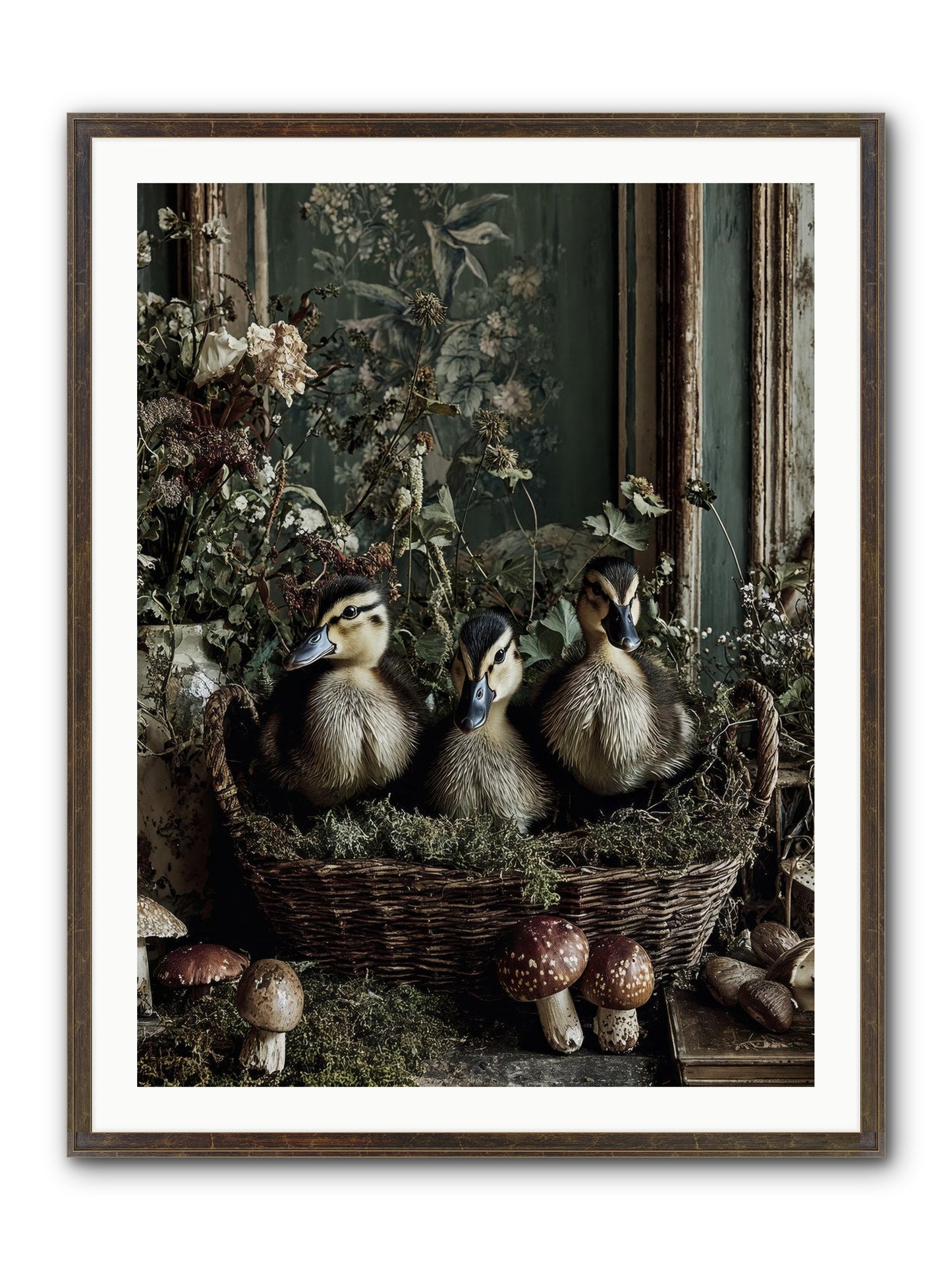 Meadowlands Framed Print - Slimwoods Black/Gold 30x40