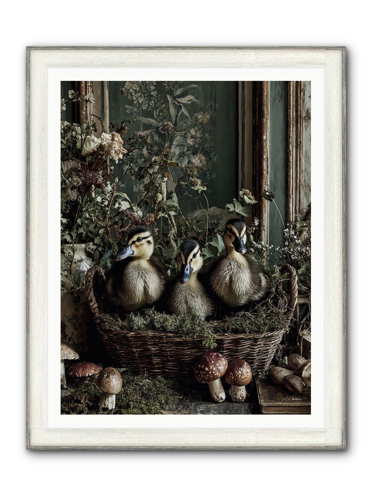 Meadowlands Framed Print - Driftwood White 36x48