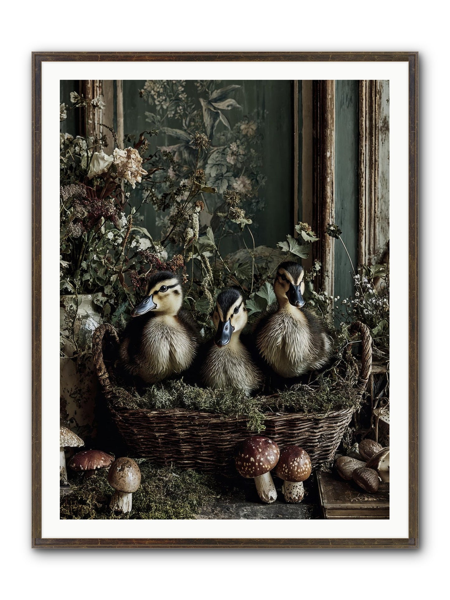 Meadowlands Framed Print - Slimwoods Black/Gold 36x48