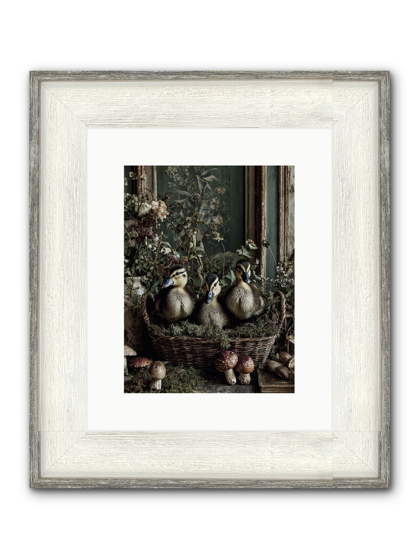Meadowlands Framed Print - Driftwood White 9x12