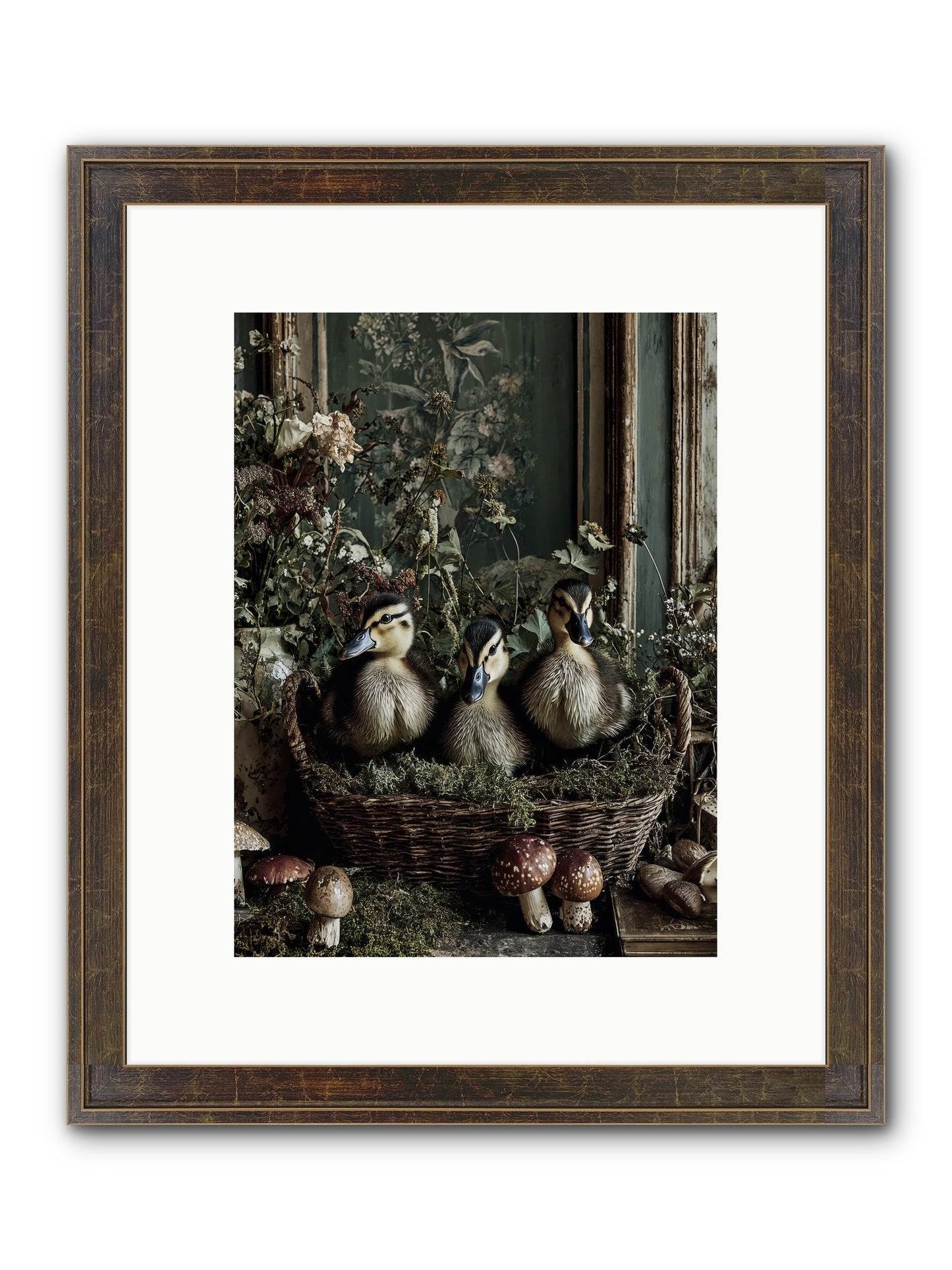 Meadowlands Framed Print - Slimwoods Black/Gold 9x12