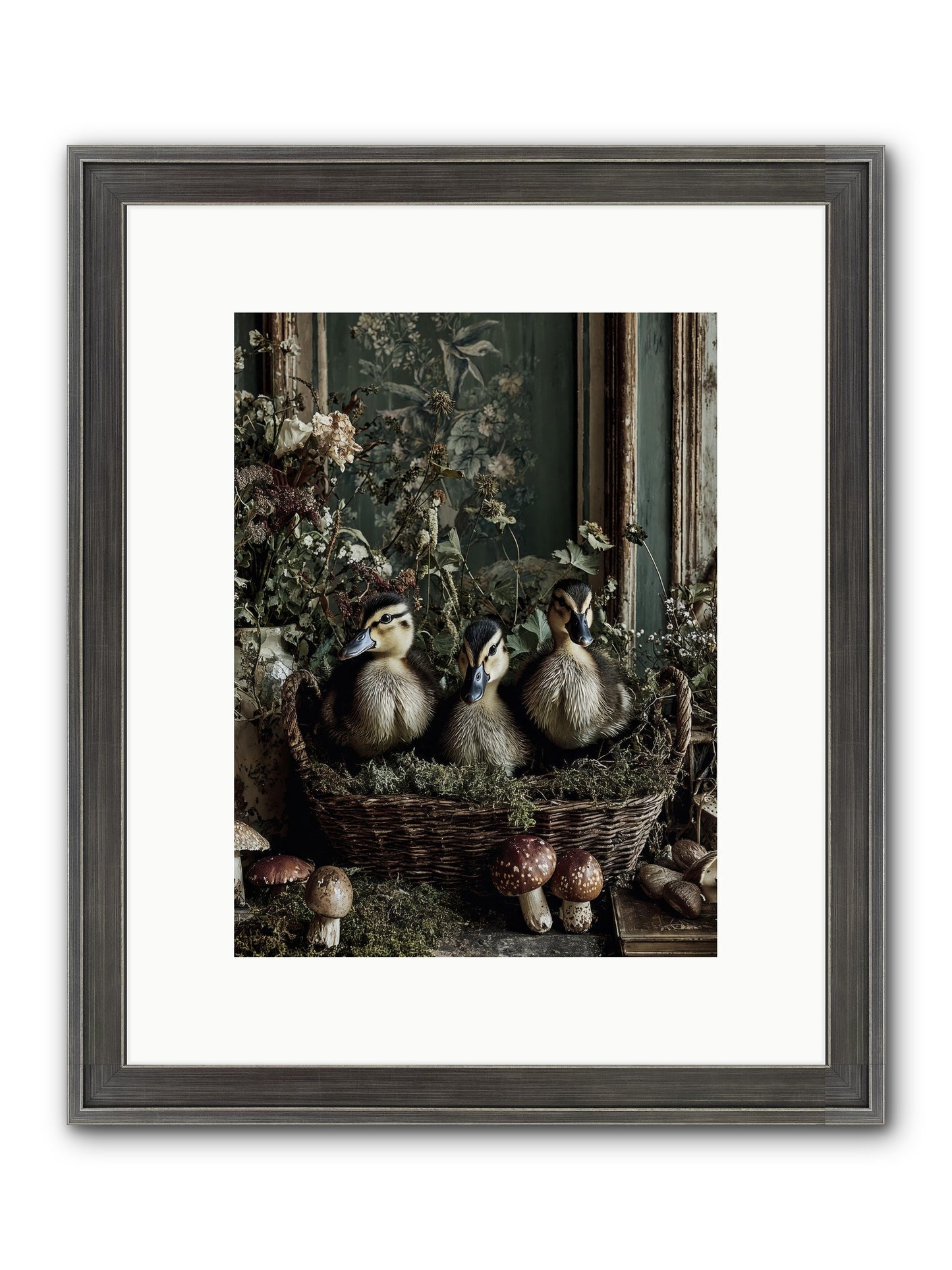 Meadowlands Framed Print - Slimwoods Black/Silver 9x12