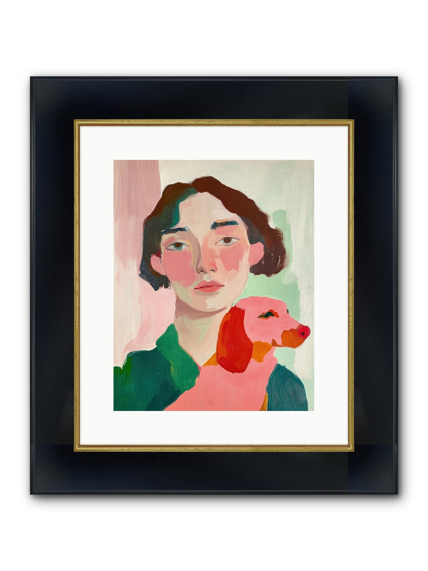 Medici's Love Framed Print - Wide Black w/Gold 12x15