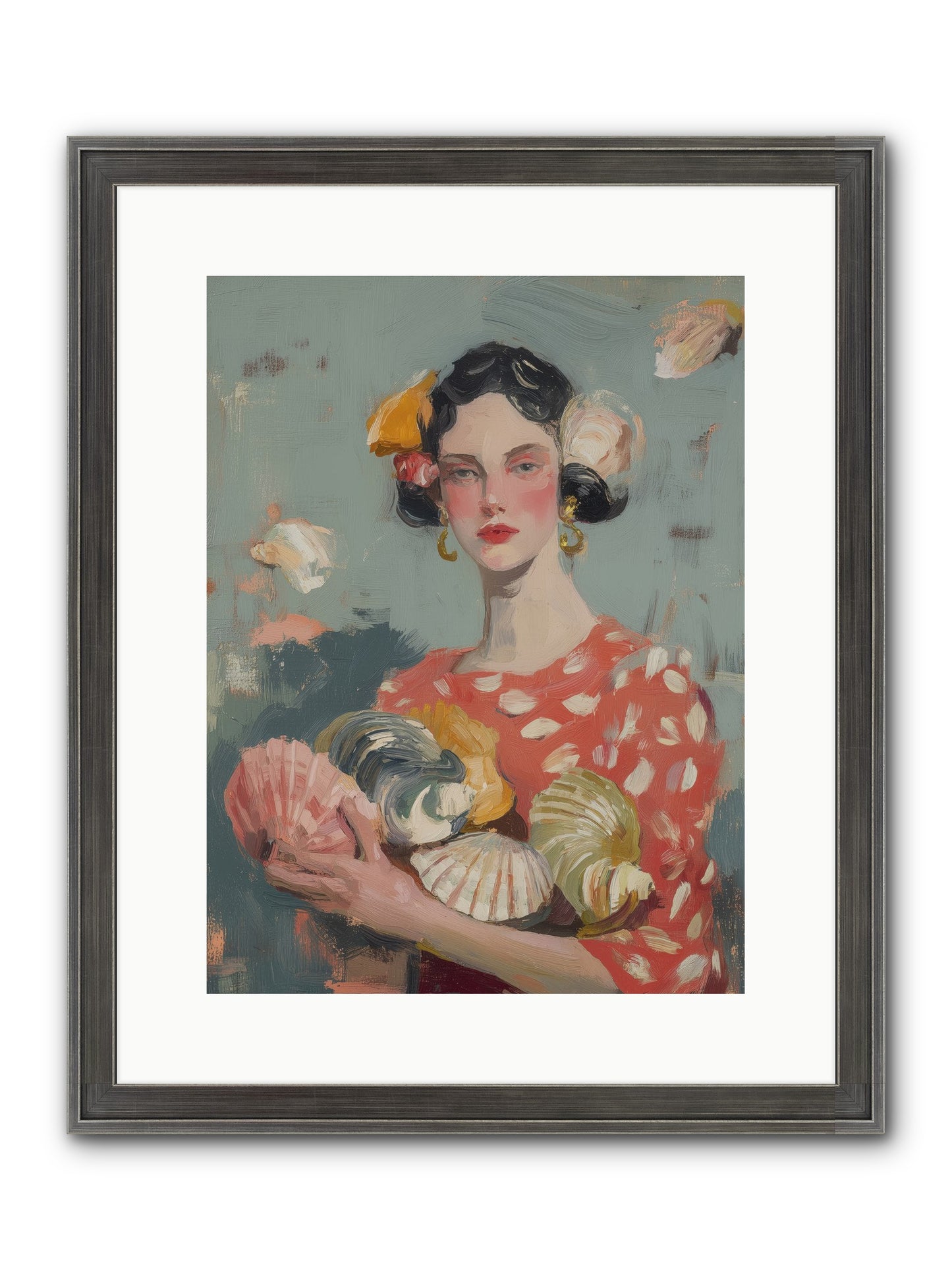 Mediterranean Majesty Framed Print - Slimwoods Black/Silver 12x16