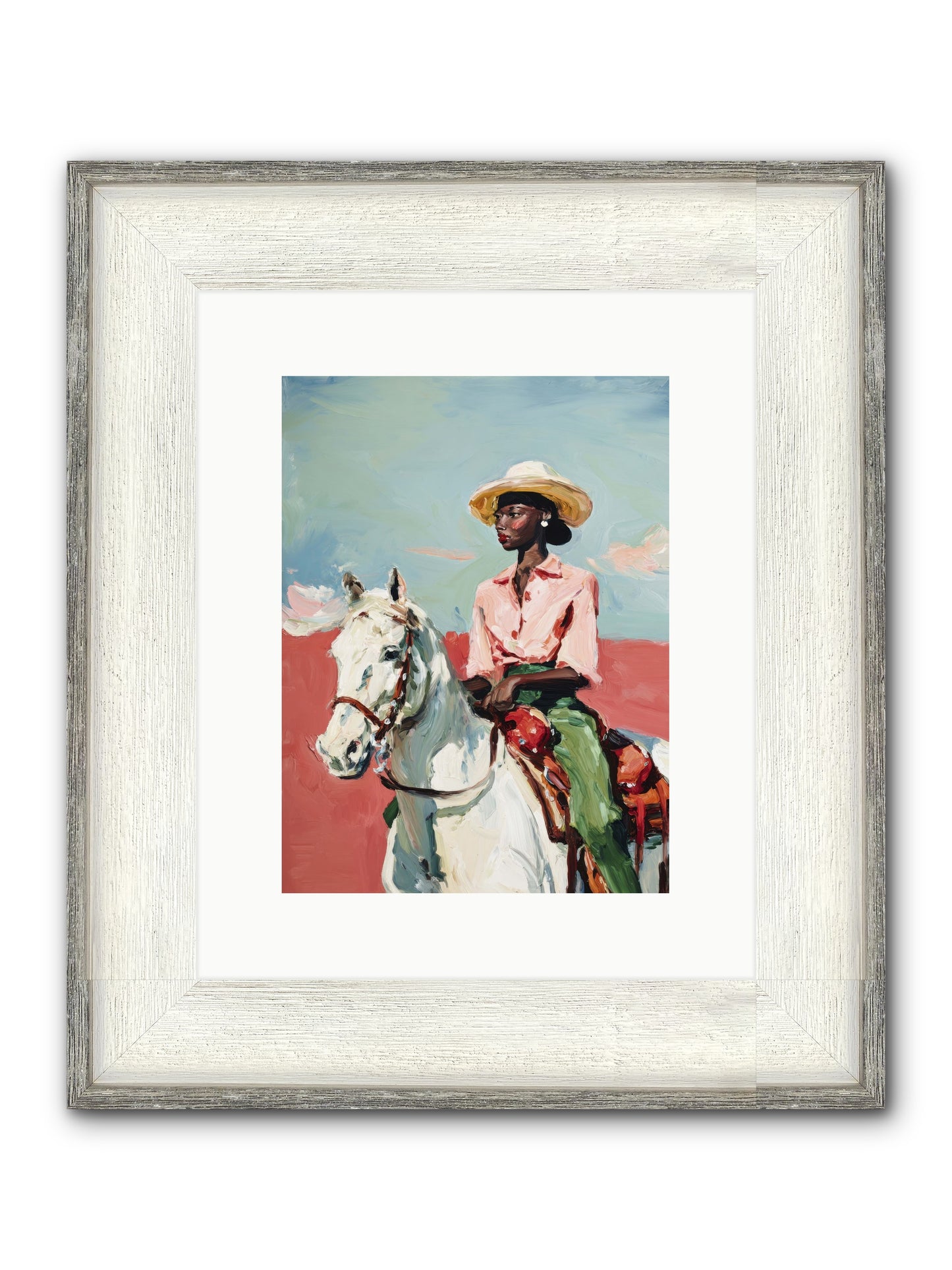 Melting Into Bliss Framed Print - Driftwood White 9x12