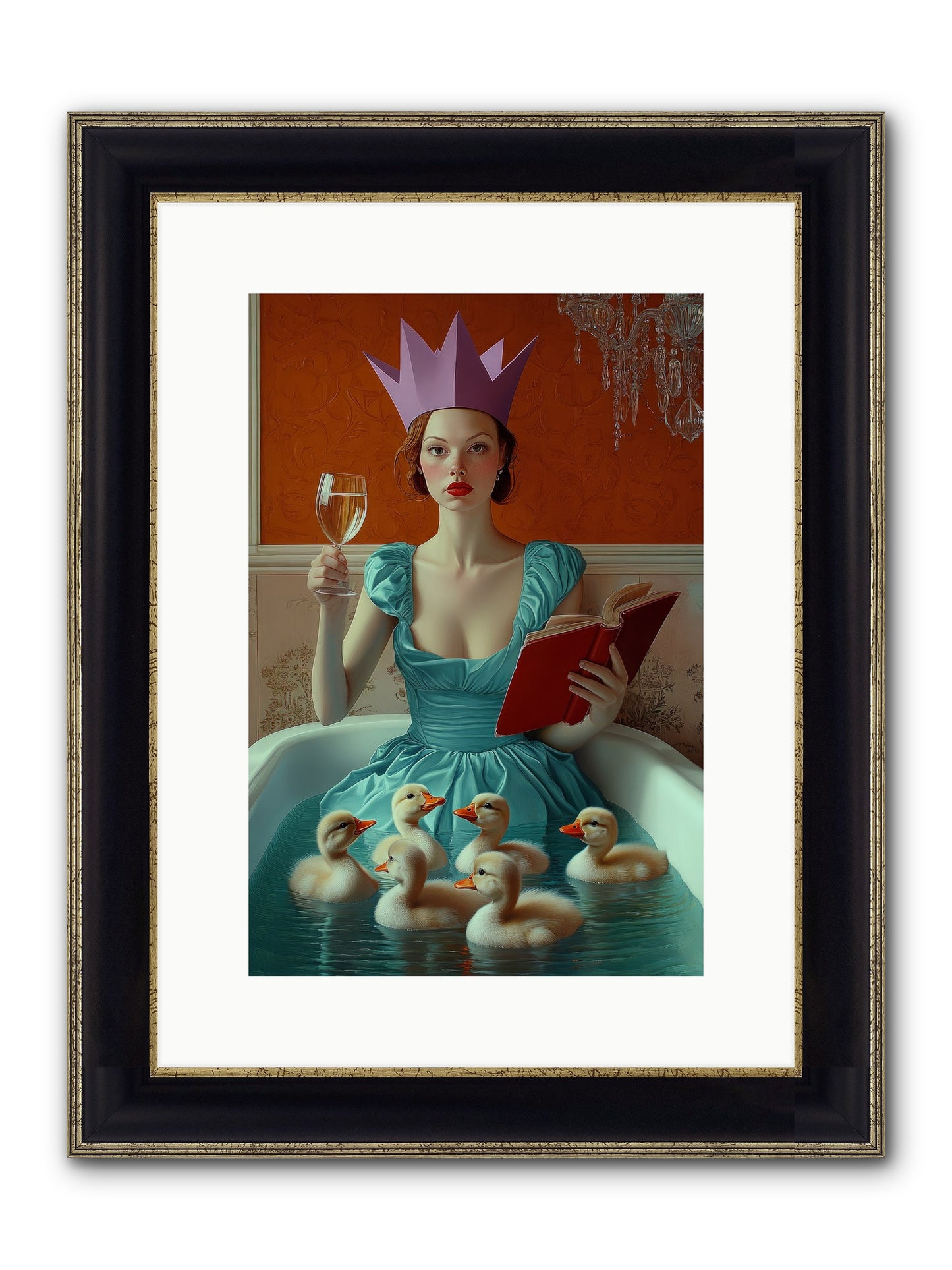 Memoirs Of Divine Mischief Framed Print - Black & Gold 10x15