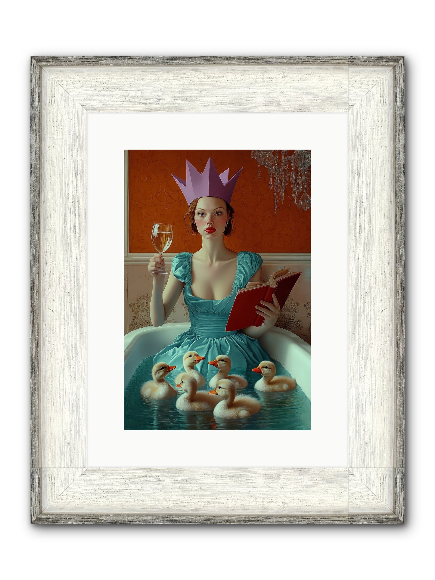 Memoirs Of Divine Mischief Framed Print - Driftwood White 10x15