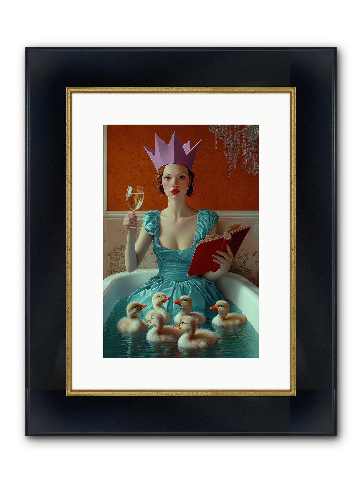 Memoirs Of Divine Mischief Framed Print - Wide Black w/Gold 10x15