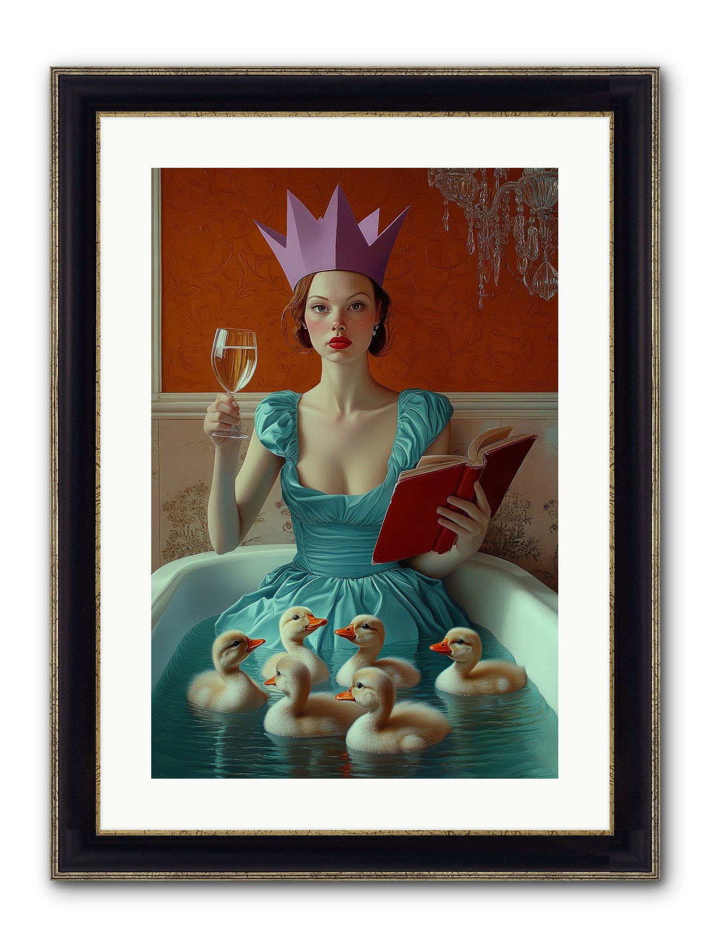 Memoirs Of Divine Mischief Framed Print - Black & Gold 16x24