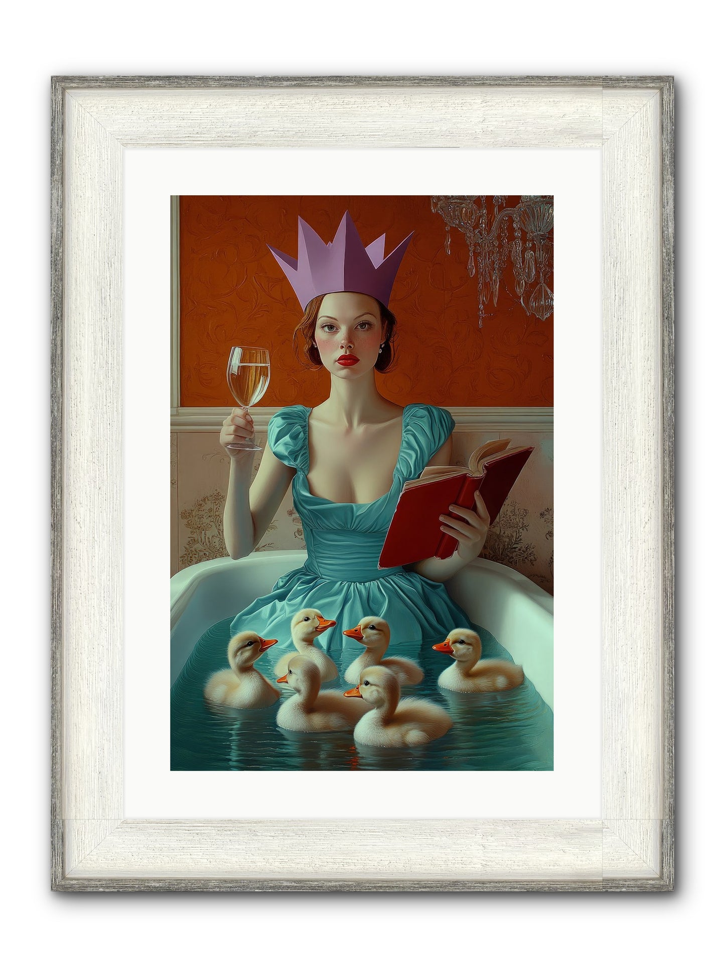 Memoirs Of Divine Mischief Framed Print - Driftwood White 16x24
