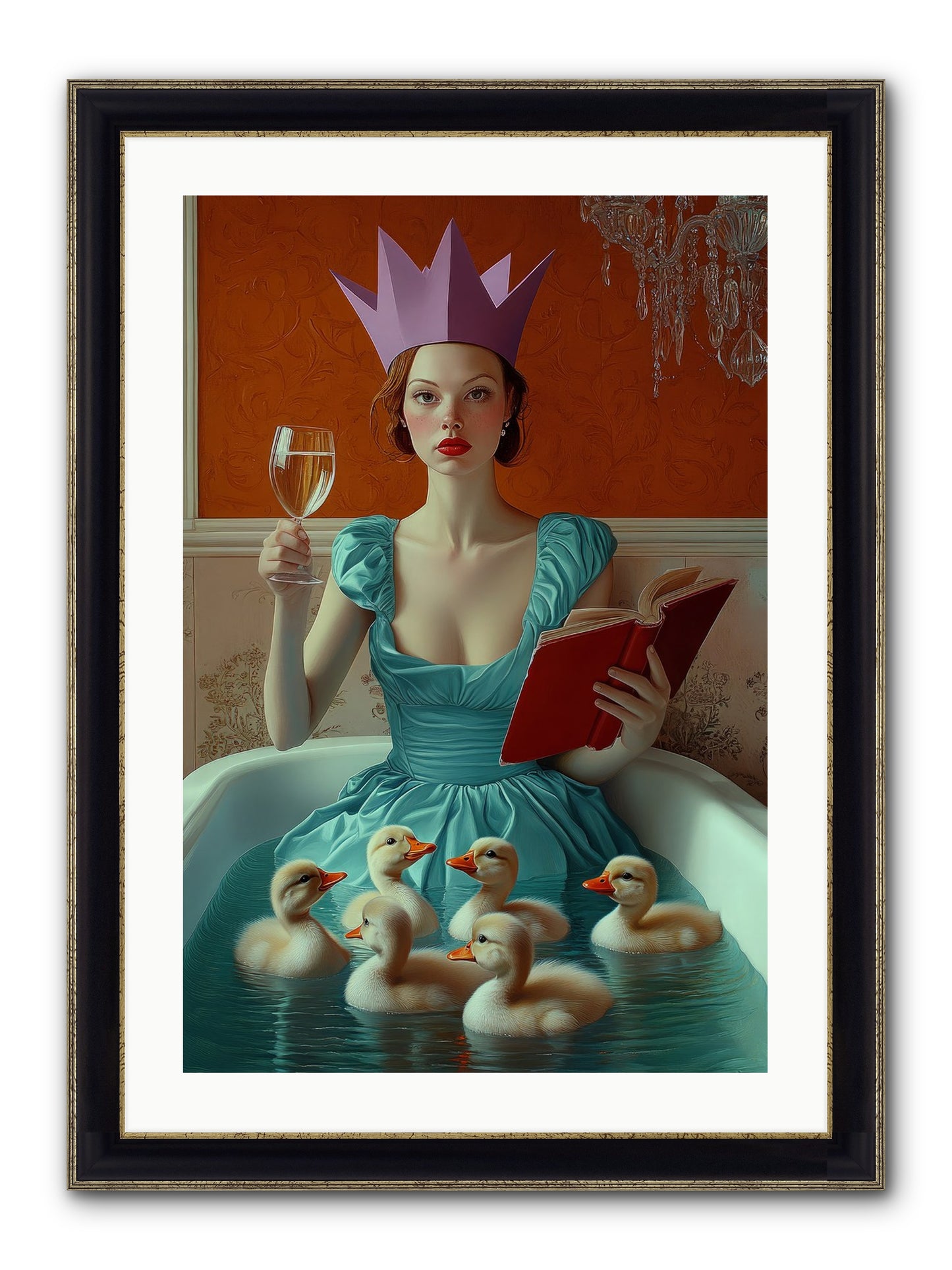 Memoirs Of Divine Mischief Framed Print - Black & Gold 20x30