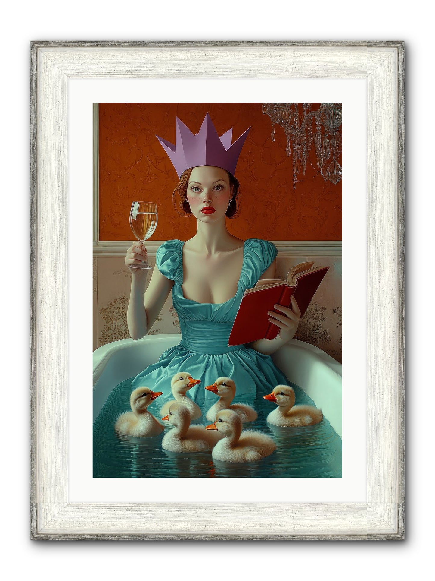 Memoirs Of Divine Mischief Framed Print - Driftwood White 20x30