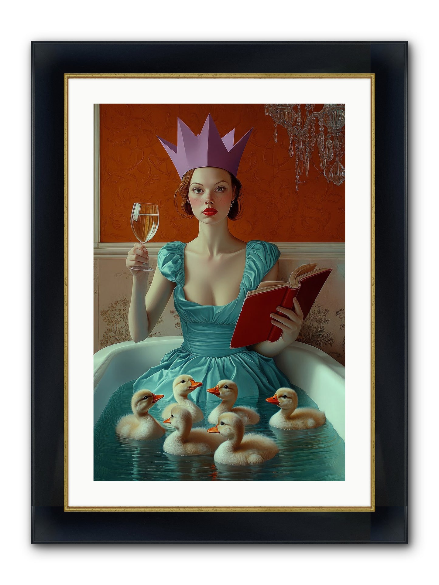 Memoirs Of Divine Mischief Framed Print - Wide Black w/Gold 20x30