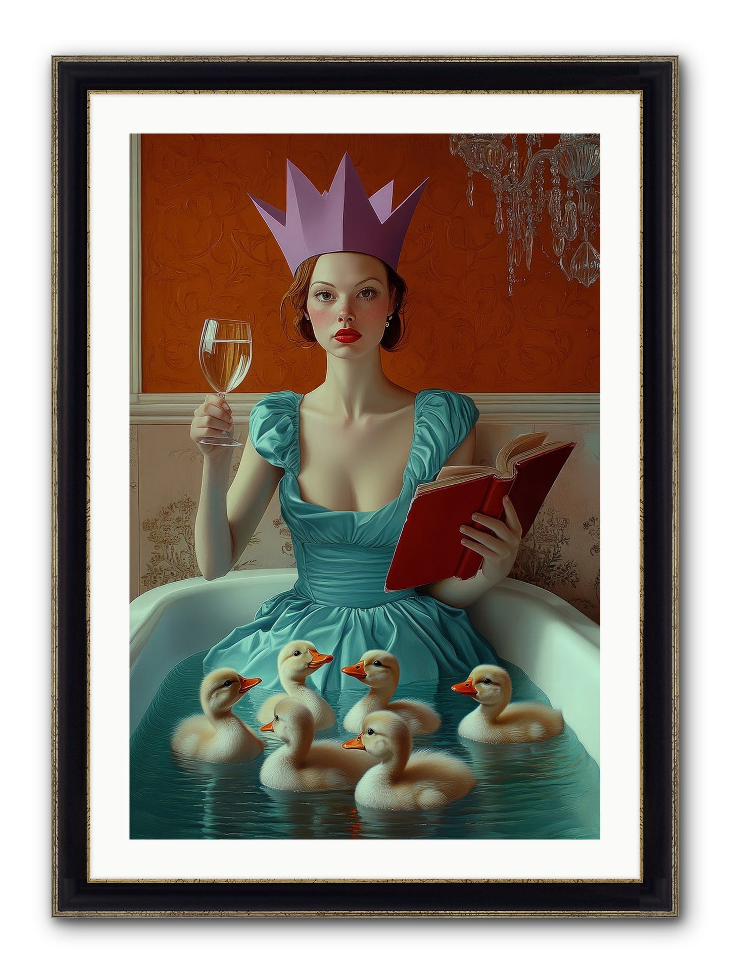 Memoirs Of Divine Mischief Framed Print - Black & Gold 24x36