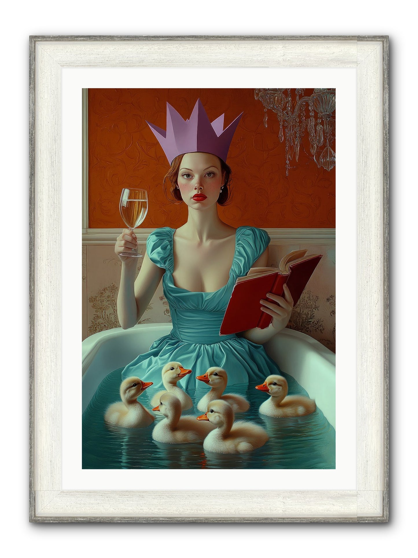 Memoirs Of Divine Mischief Framed Print - Driftwood White 24x36