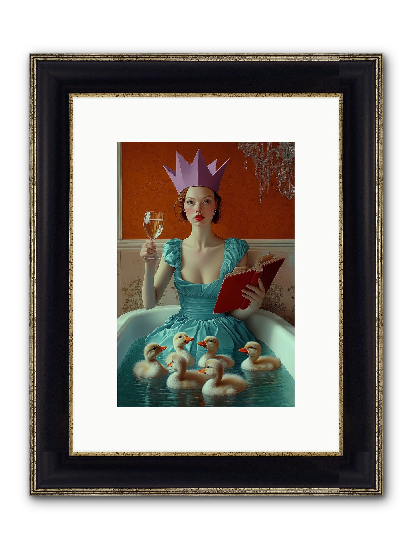Memoirs Of Divine Mischief Framed Print - Black & Gold 8x12