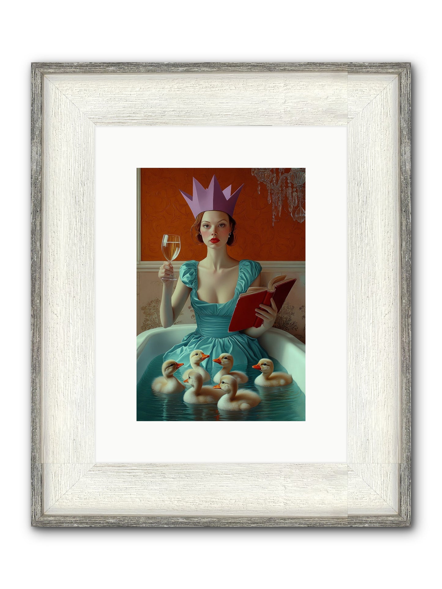 Memoirs Of Divine Mischief Framed Print - Driftwood White 8x12