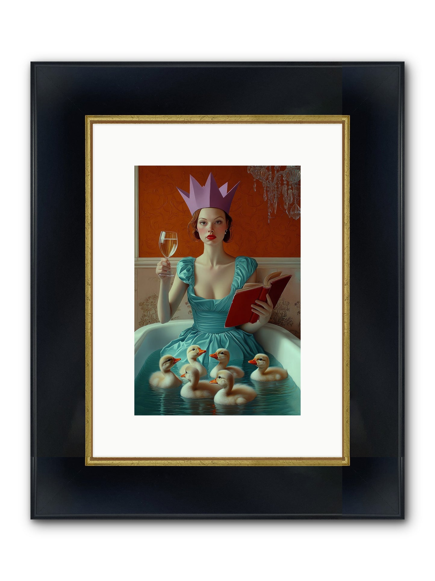 Memoirs Of Divine Mischief Framed Print - Wide Black w/Gold 8x12