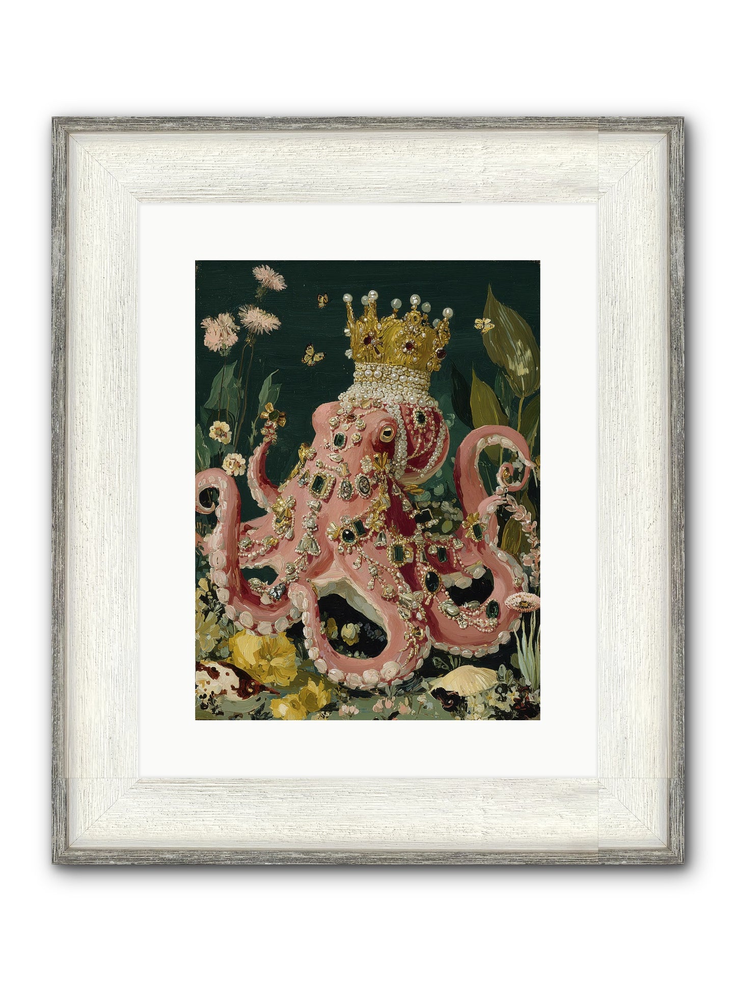 Memories Left To Fade Framed Print - Driftwood White 12x16