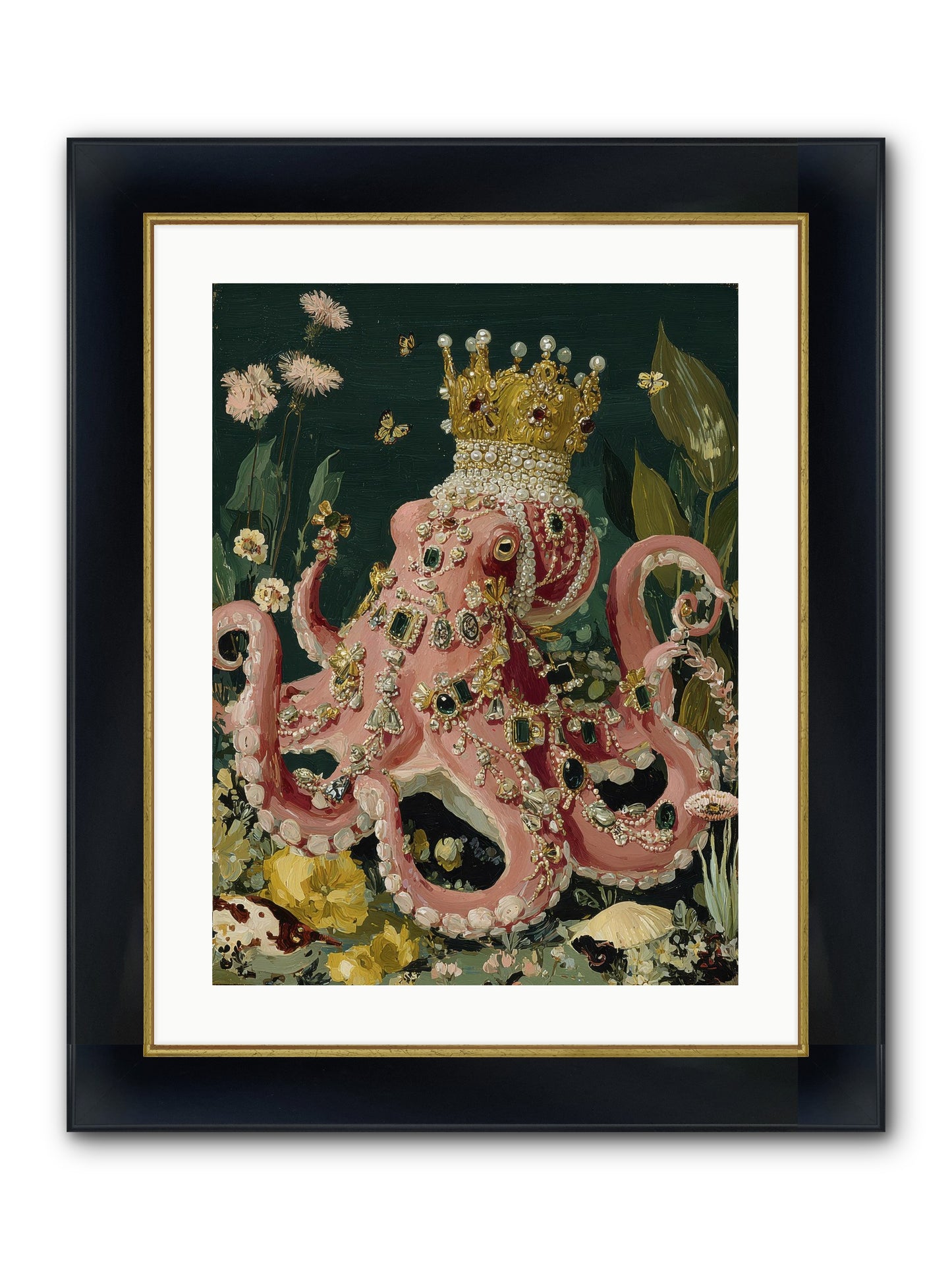 Memories Left To Fade Framed Print - Wide Black w/Gold 18x24