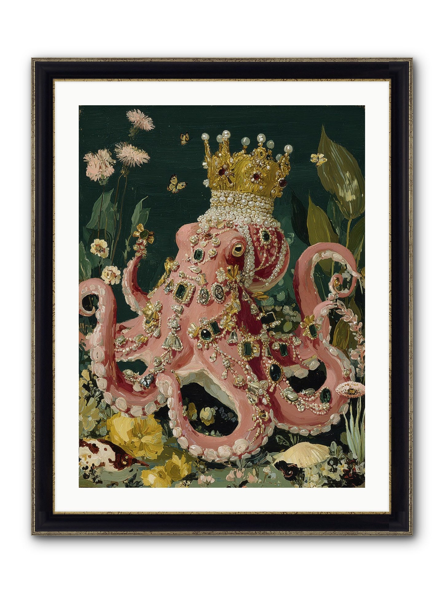 Memories Left To Fade Framed Print - Black & Gold 24x32