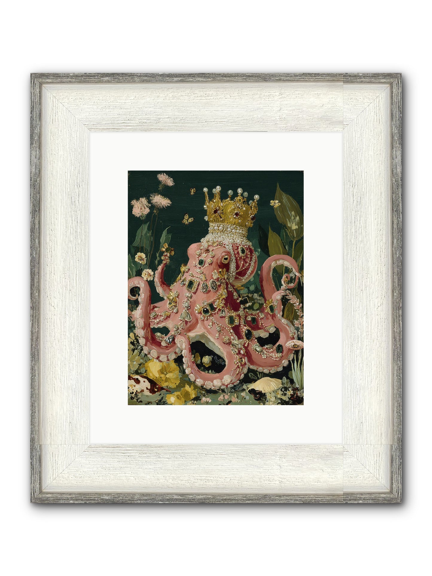 Memories Left To Fade Framed Print - Driftwood White 9x12