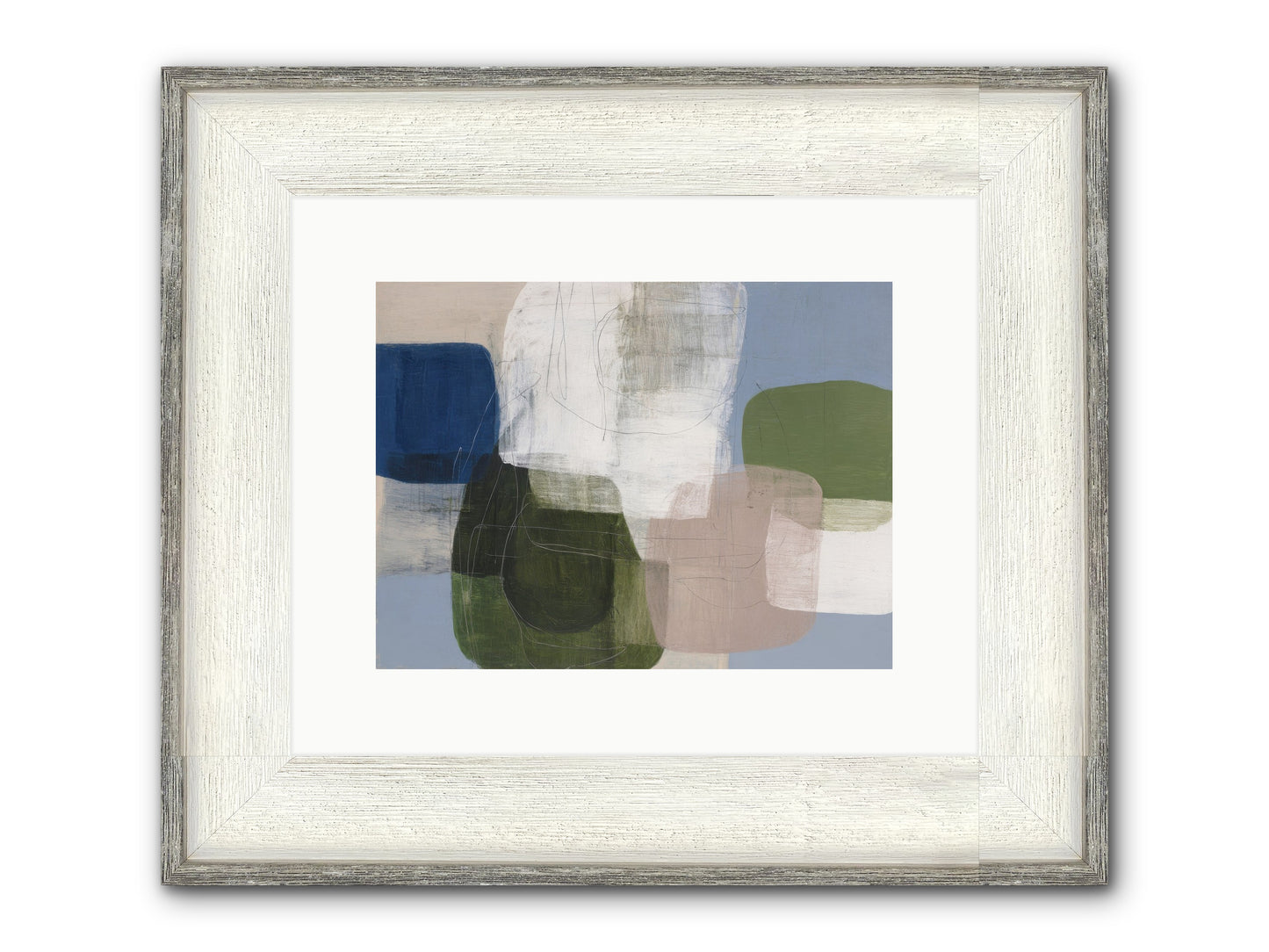 Meridian Framed Print - Driftwood White 12x9
