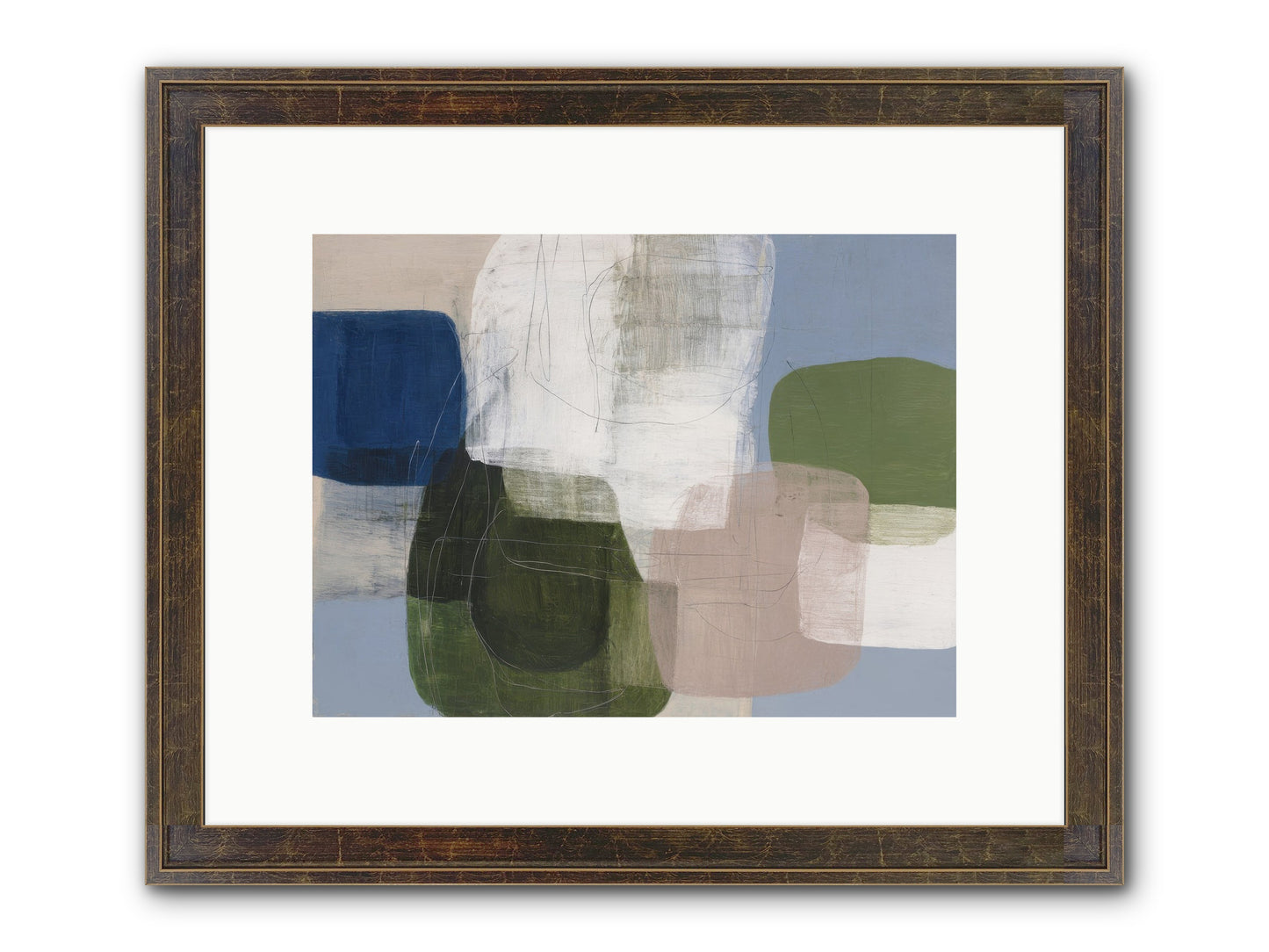 Meridian Framed Print - Slimwoods Black/Gold 12x9