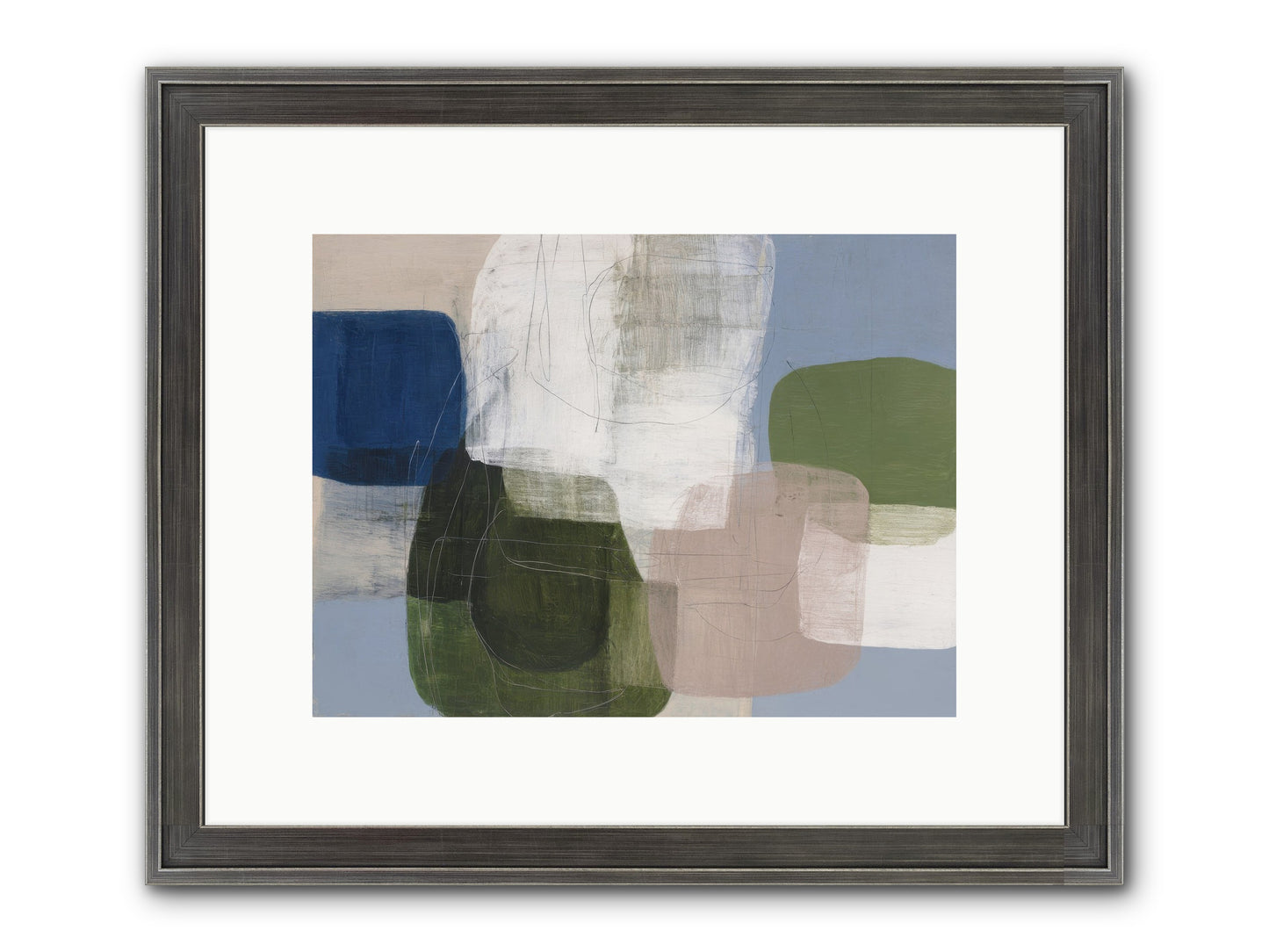 Meridian Framed Print - Slimwoods Black/Silver 12x9