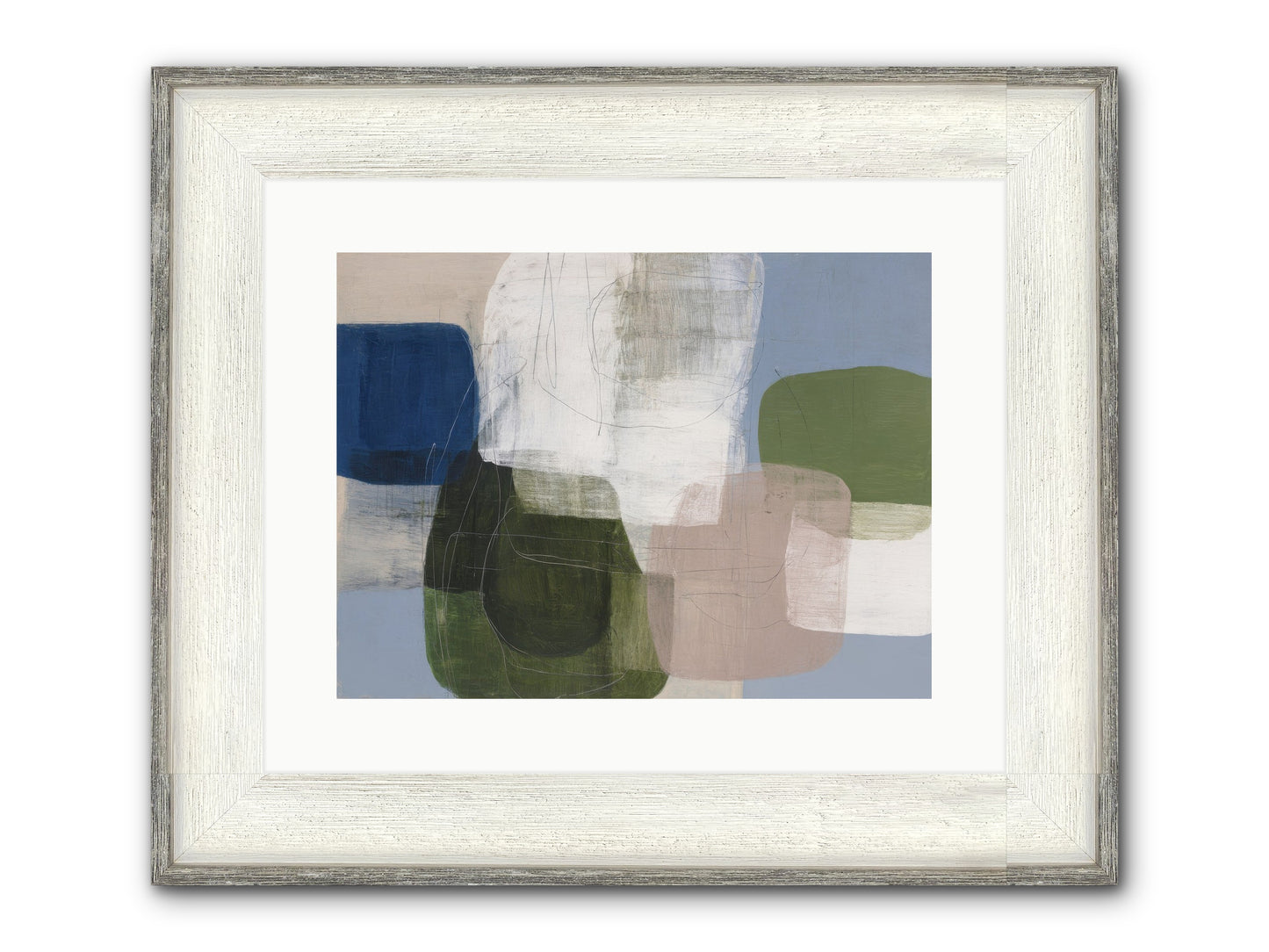 Meridian Framed Print - Driftwood White 16x12