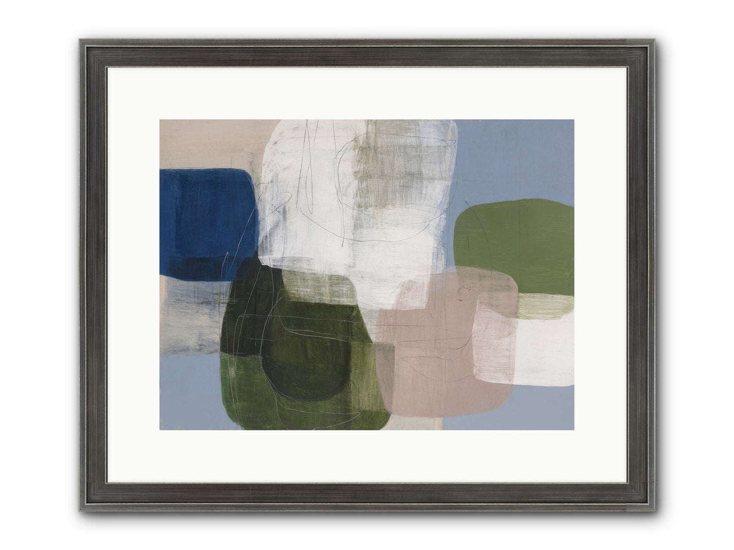 Meridian Framed Print - Slimwoods Black/Silver 16x12