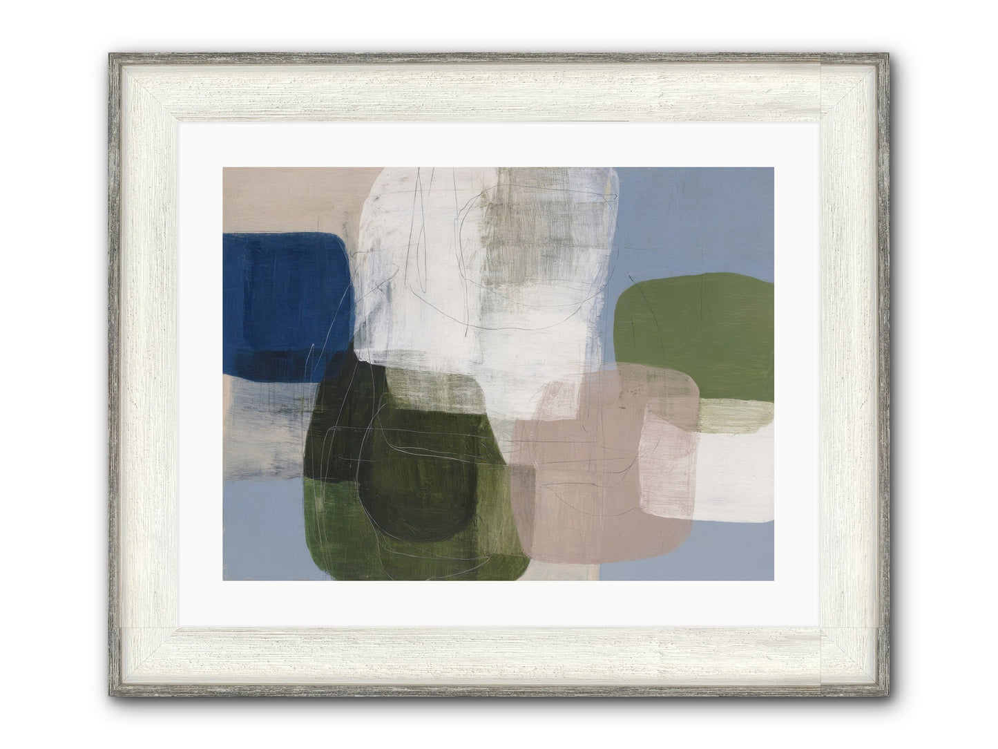 Meridian Framed Print - Driftwood White 24x18