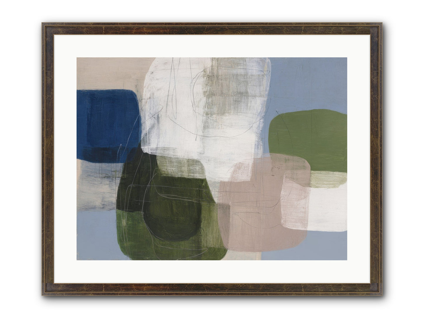 Meridian Framed Print - Slimwoods Black/Gold 24x18