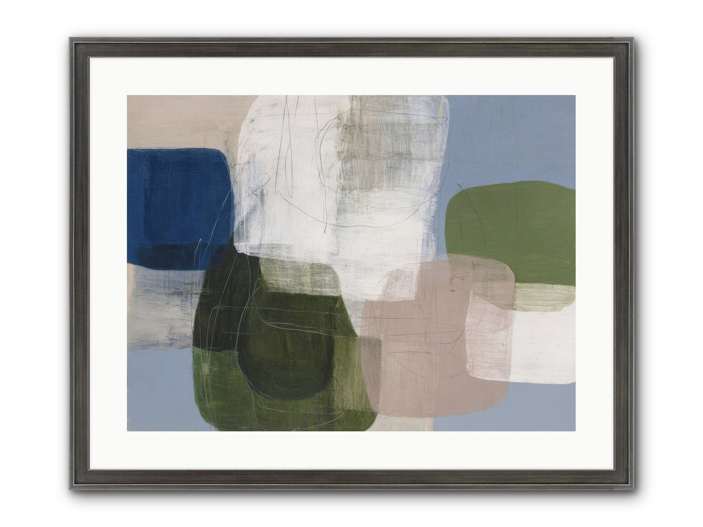 Meridian Framed Print - Slimwoods Black/Silver 24x18