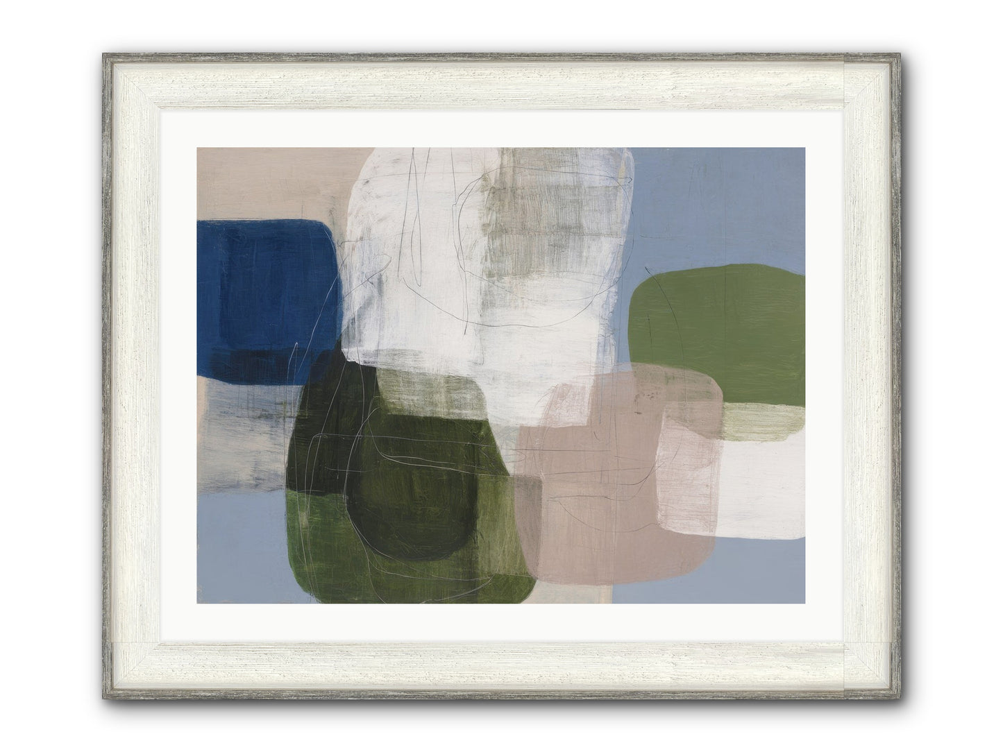 Meridian Framed Print - Driftwood White 32x24
