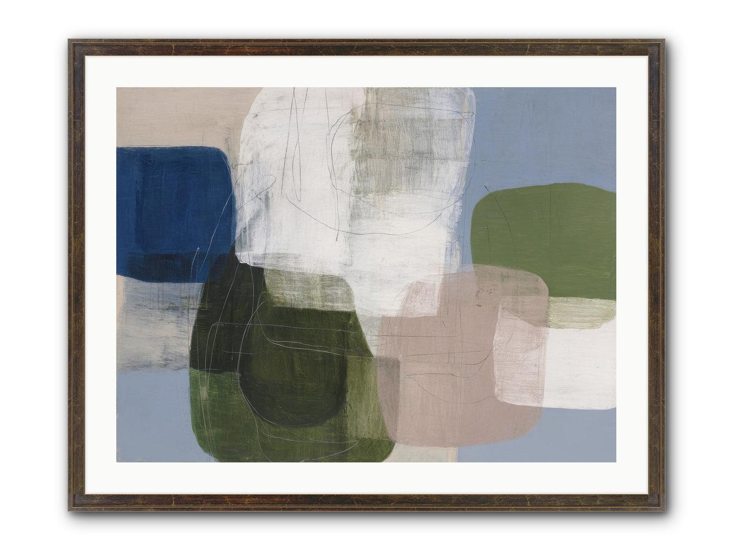 Meridian Framed Print - Slimwoods Black/Gold 32x24