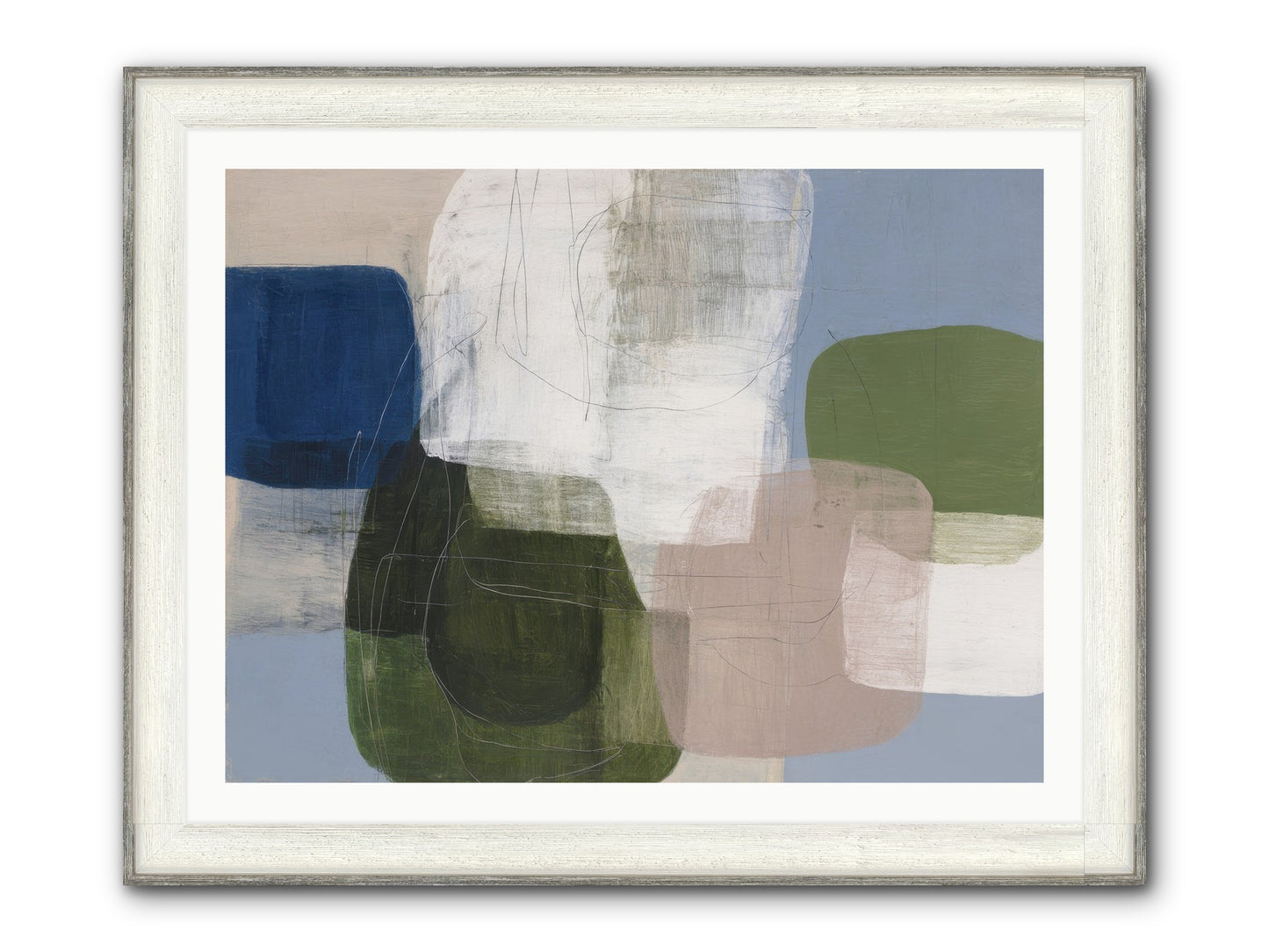Meridian Framed Print - Driftwood White 40x30