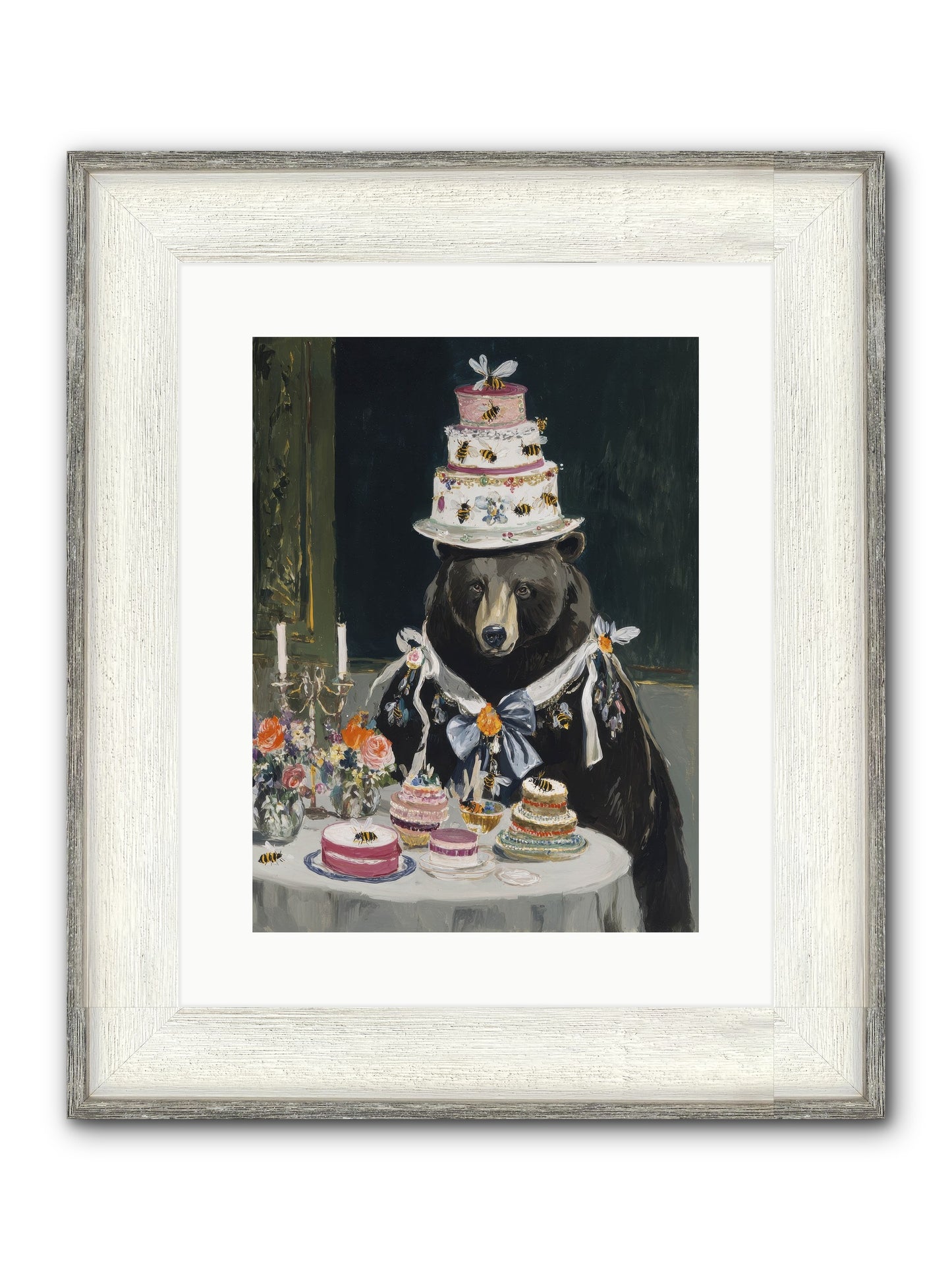 Meringue Wishes No.2 Framed Print - Driftwood White 12x16