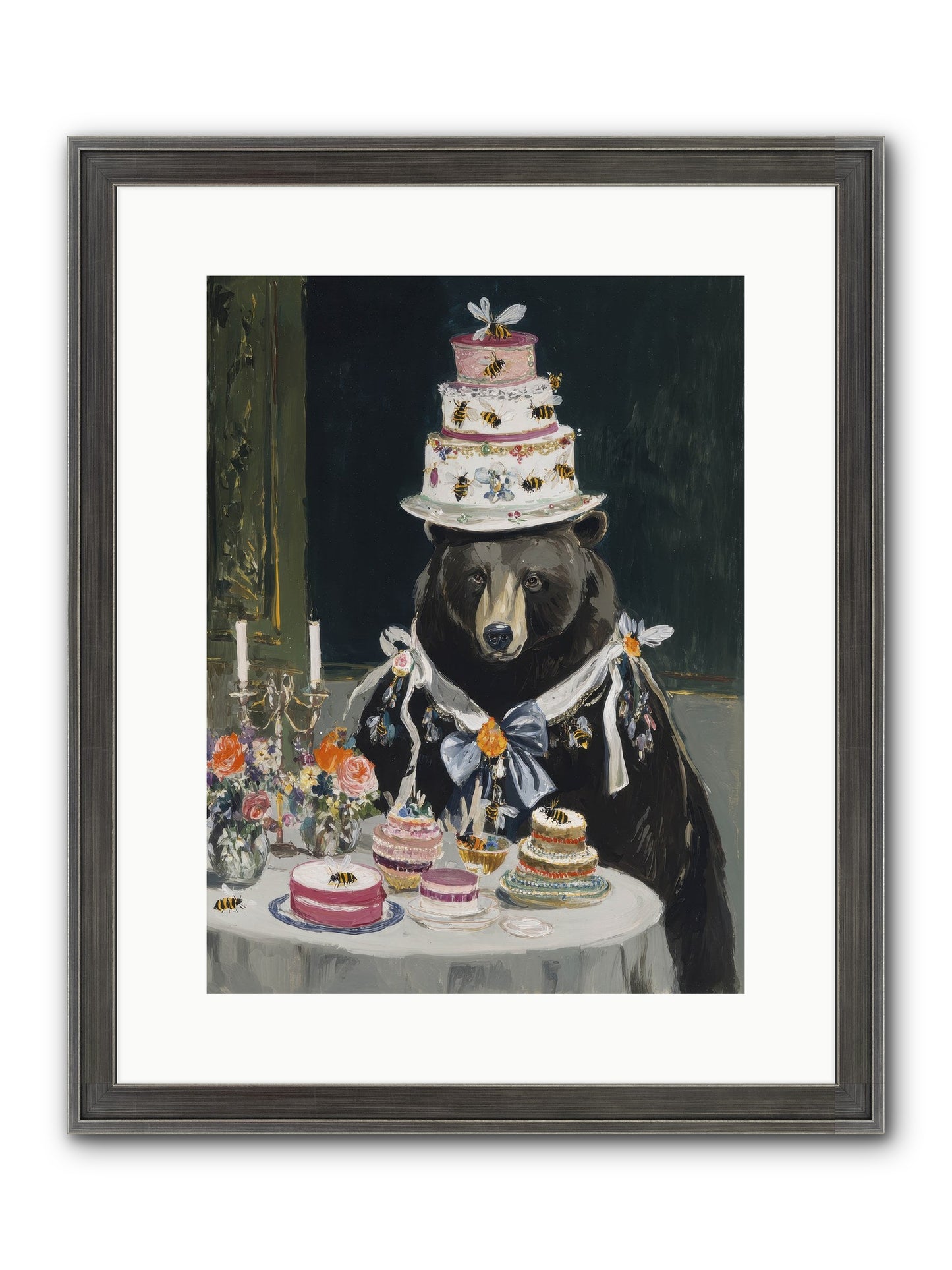 Meringue Wishes No.2 Framed Print - Slimwoods Black/Silver 12x16