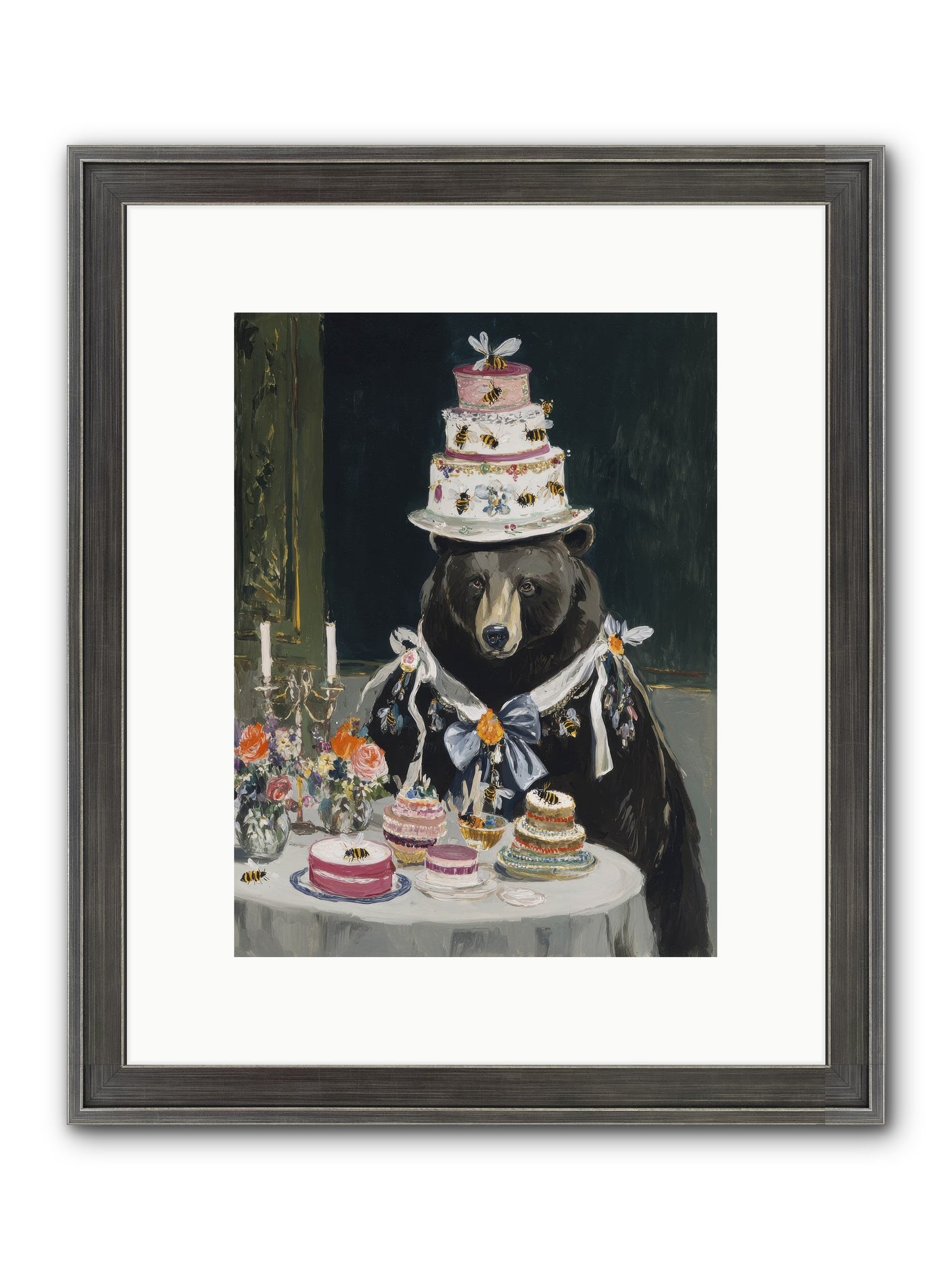 Meringue Wishes No.2 Framed Print - Slimwoods Black/Silver 9x12