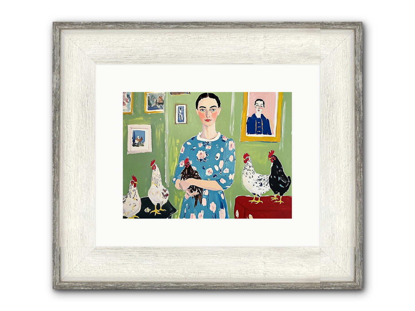 Merry Cricket Framed Print - Driftwood White 12x9