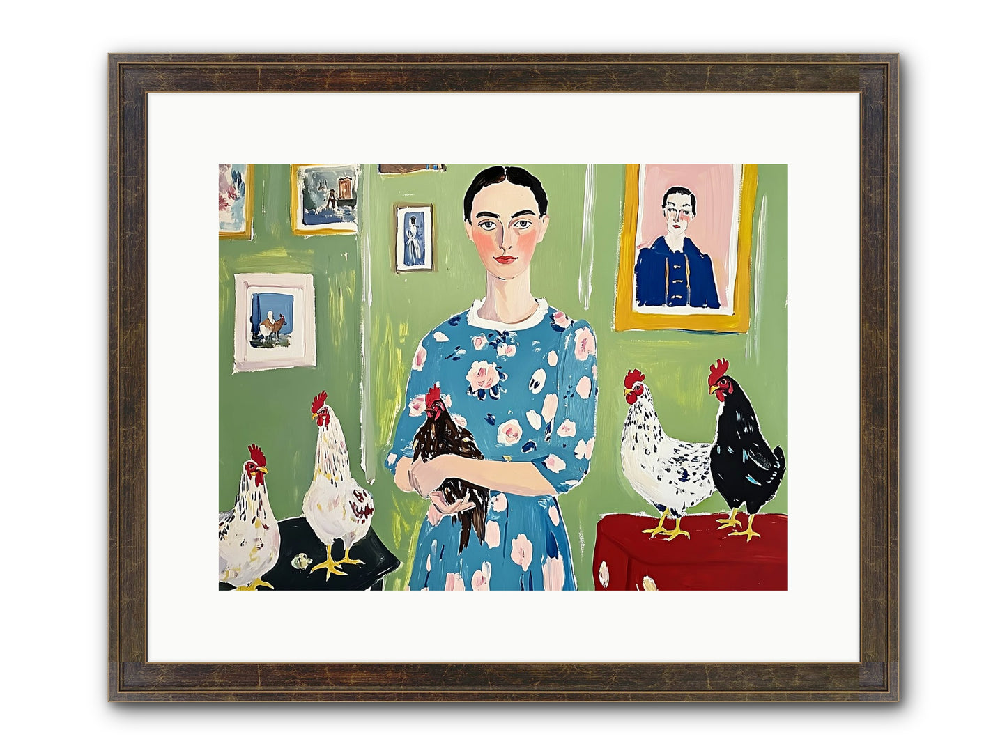 Merry Cricket Framed Print - Slimwoods Black/Gold 16x12
