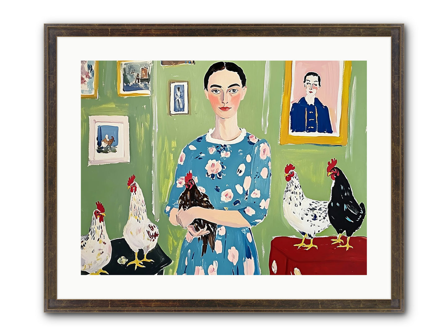 Merry Cricket Framed Print - Slimwoods Black/Gold 24x18