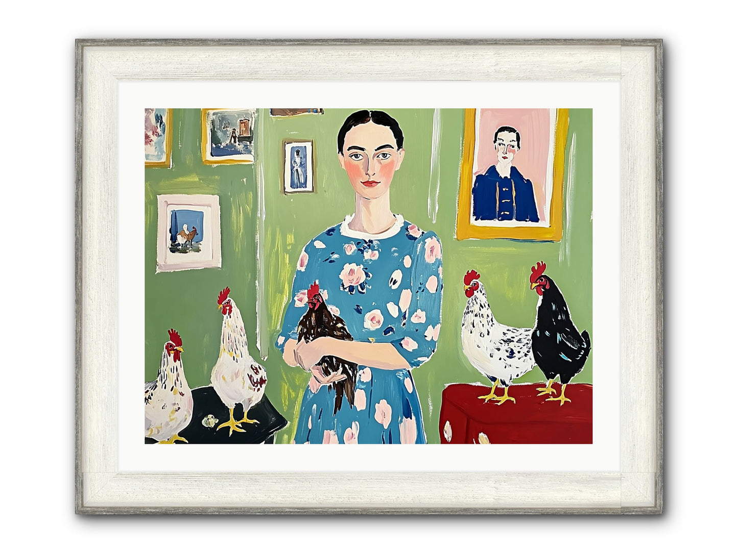 Merry Cricket Framed Print - Driftwood White 32x24