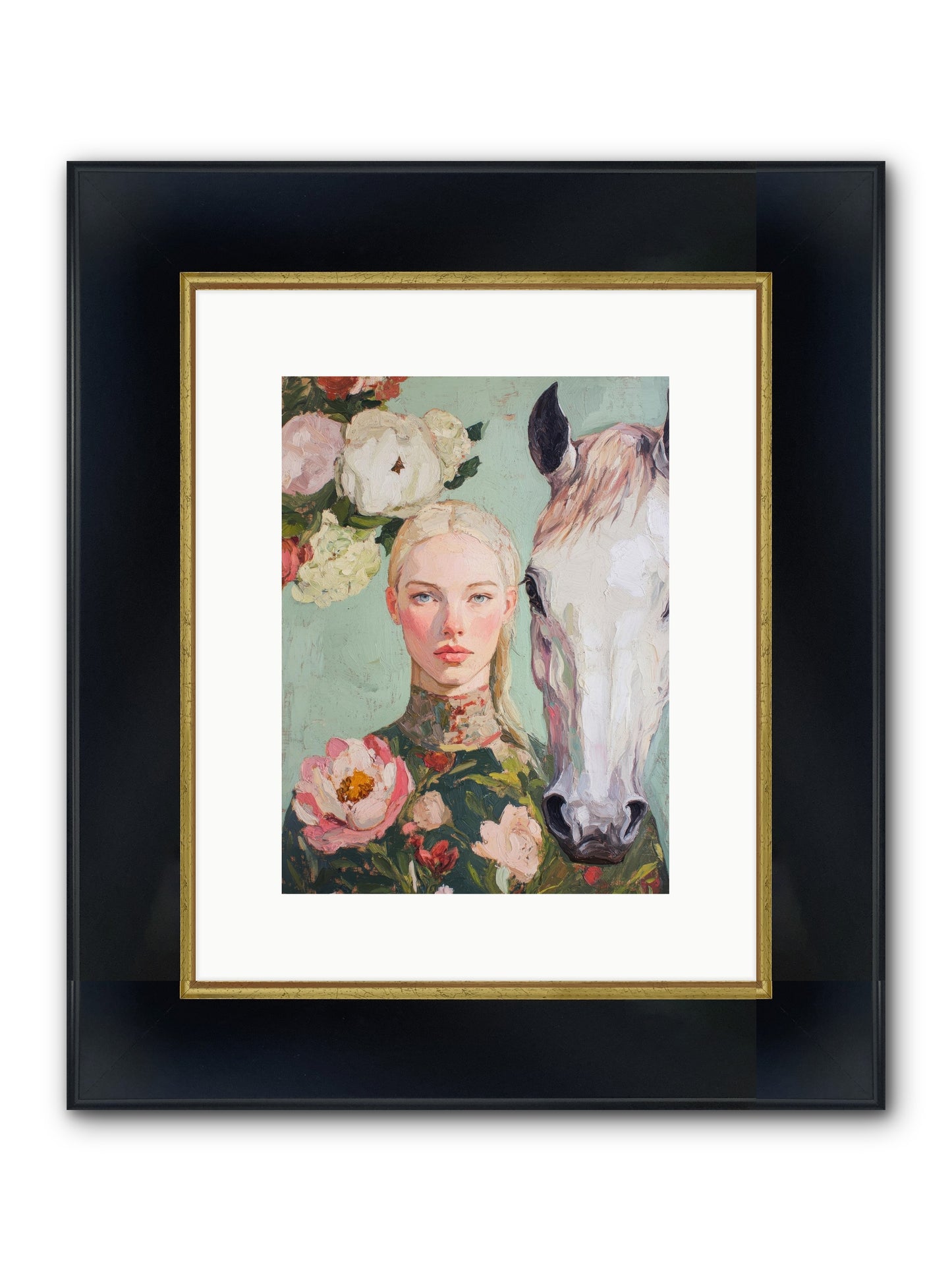 Mesa Enchantment Framed Print - Wide Black w/Gold 9x12