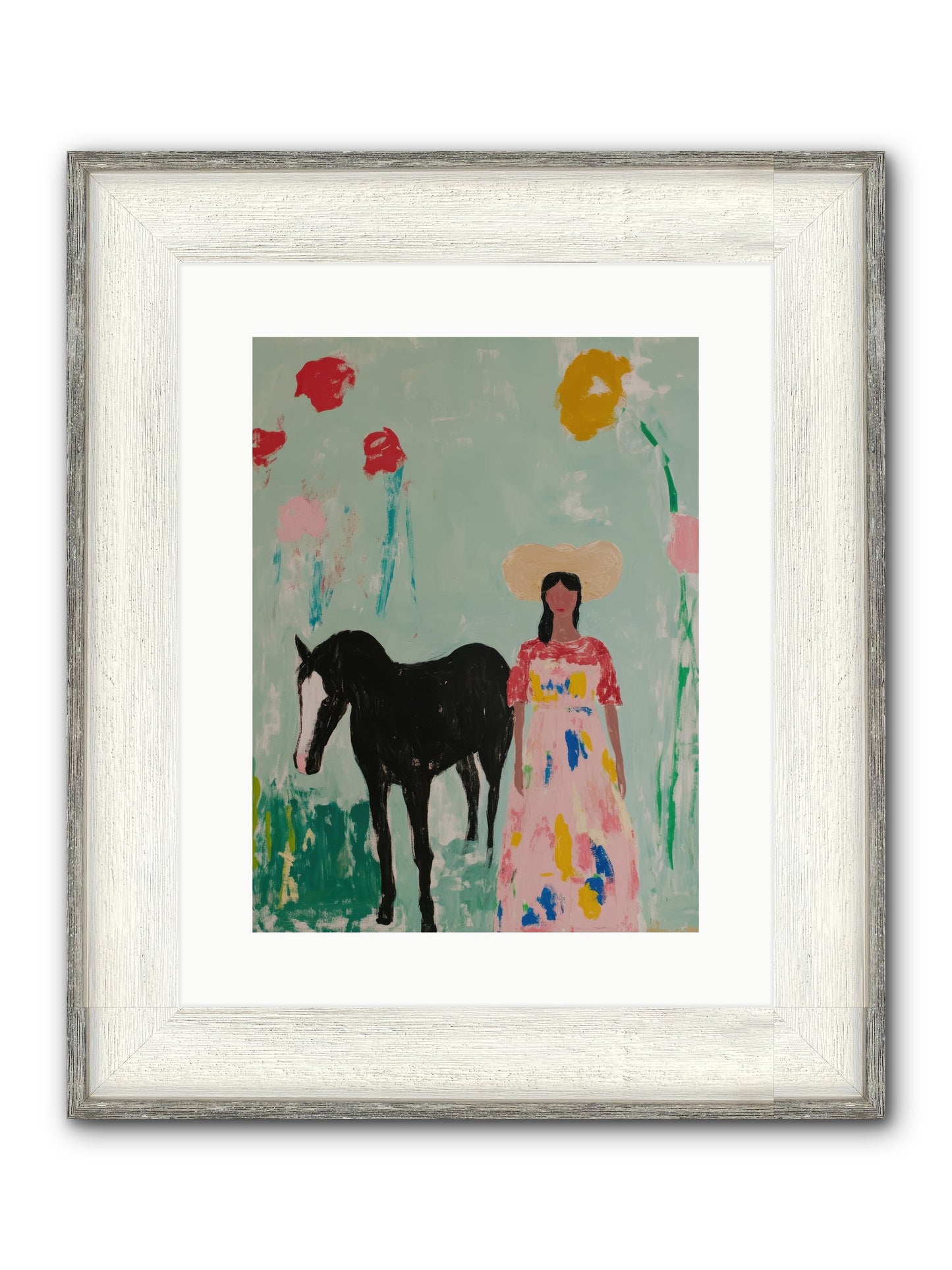 Mesa Moon Melody Framed Print - Driftwood White 12x16