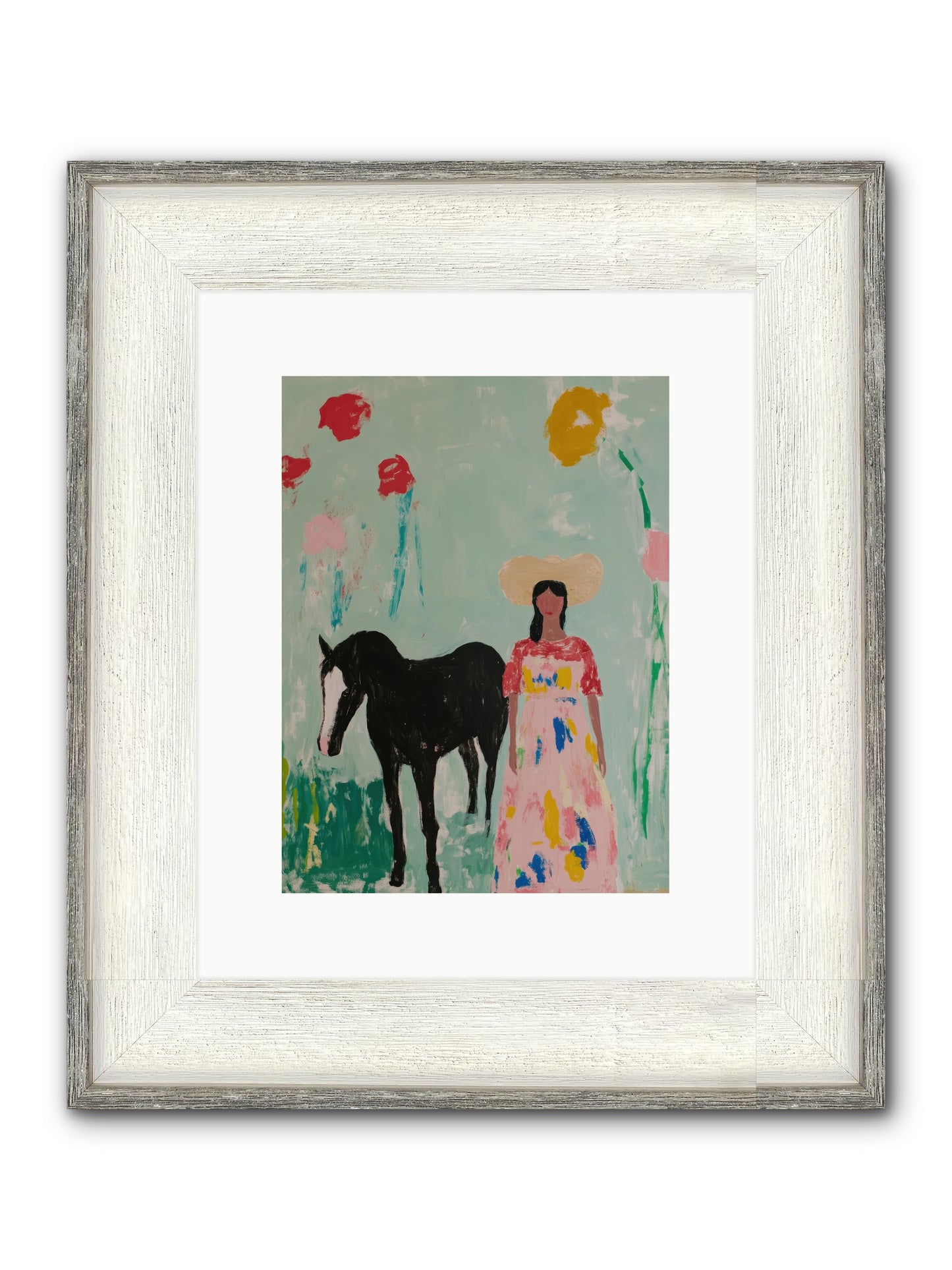 Mesa Moon Melody Framed Print - Driftwood White 9x12