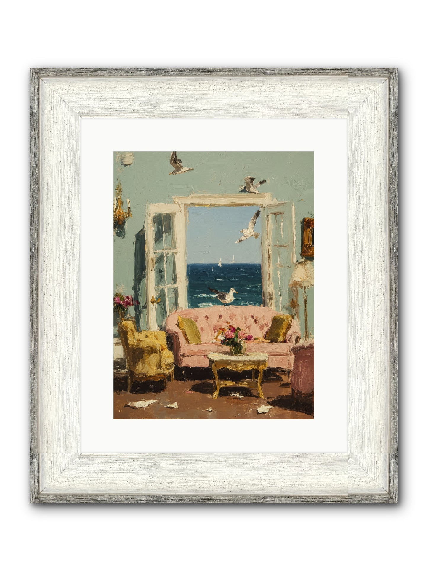 Mesmerized Moments Framed Print - Driftwood White 12x16
