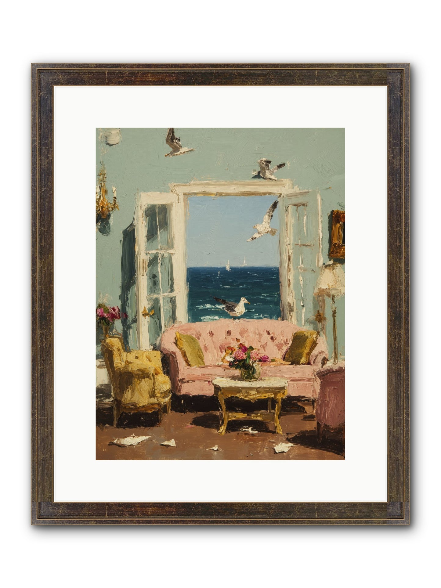 Mesmerized Moments Framed Print - Slimwoods Black/Gold 12x16